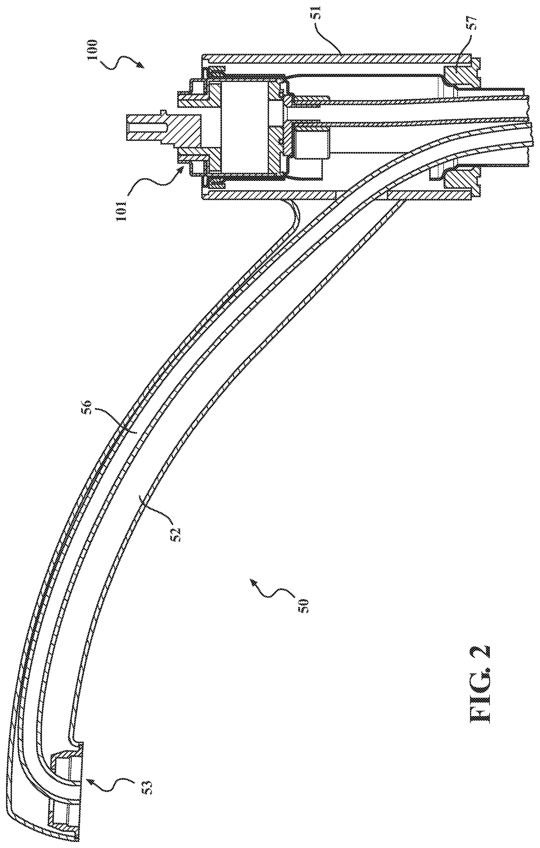 Patent US11781665 Figure 2 – Faucet with integrated valve