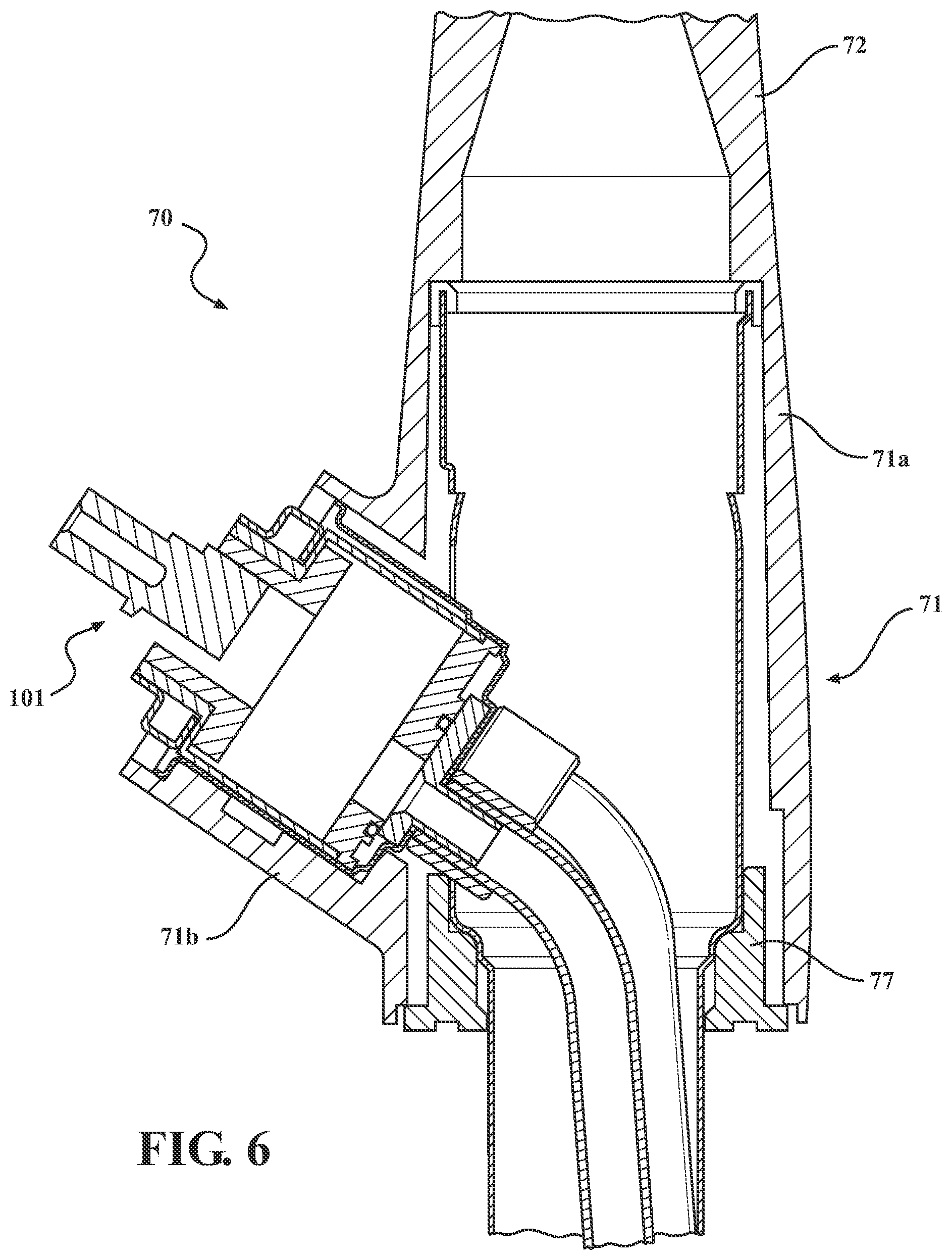 Patent US11781665 Figure 6 – Faucet with integrated valve