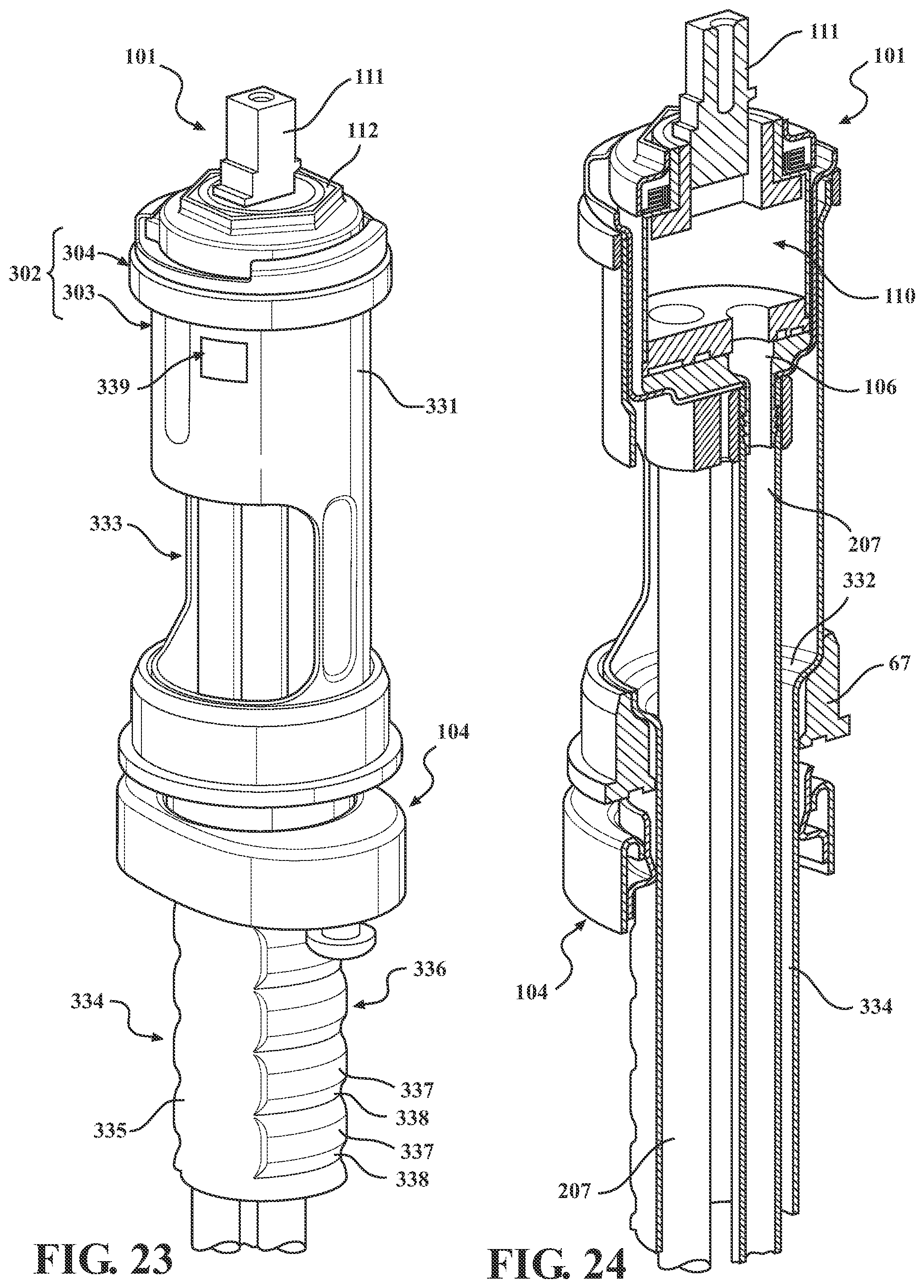 Patent US11781665 Figure 16 – Faucet with integrated valve