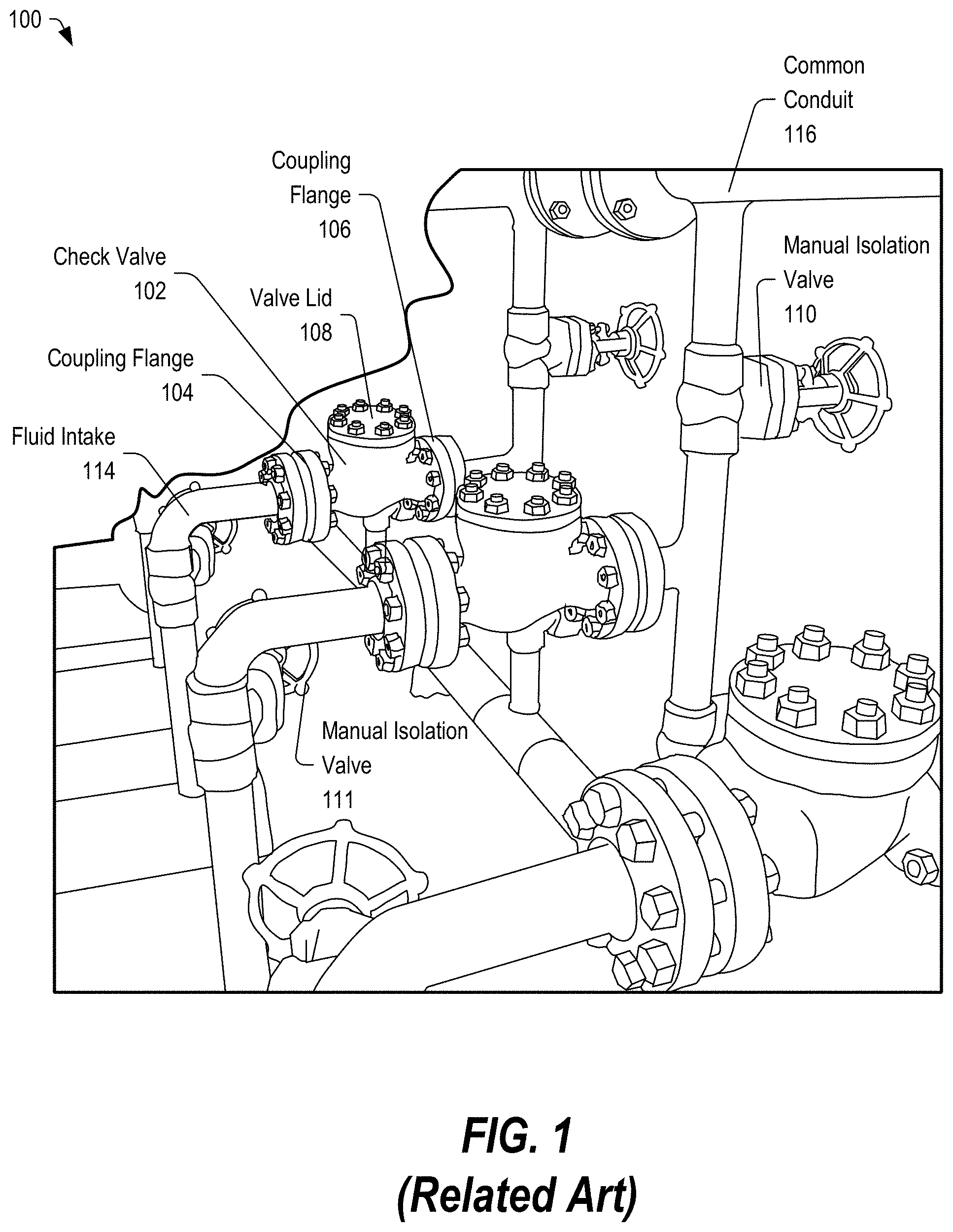Patent US11781668 Figure 1 – Valve unit including a reinforcement mechanism with optional sensor assembly