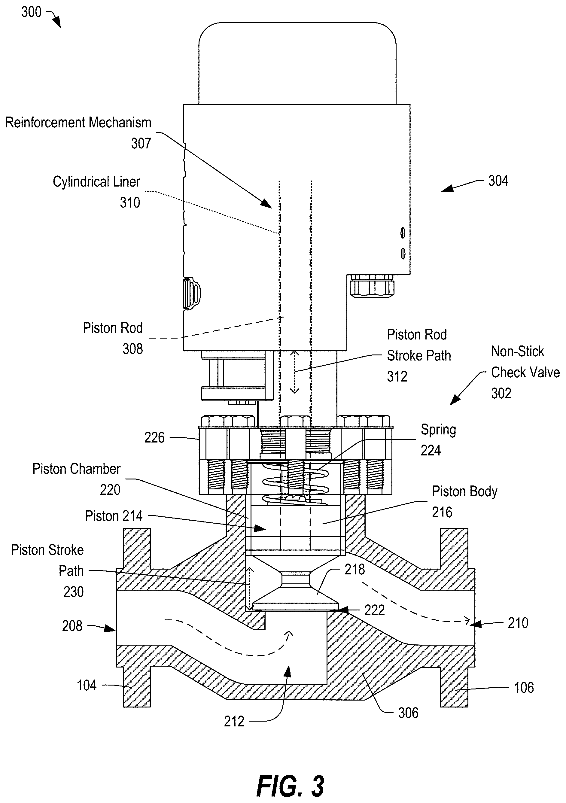 Patent US11781668 Figure 3 – Valve unit including a reinforcement mechanism with optional sensor assembly