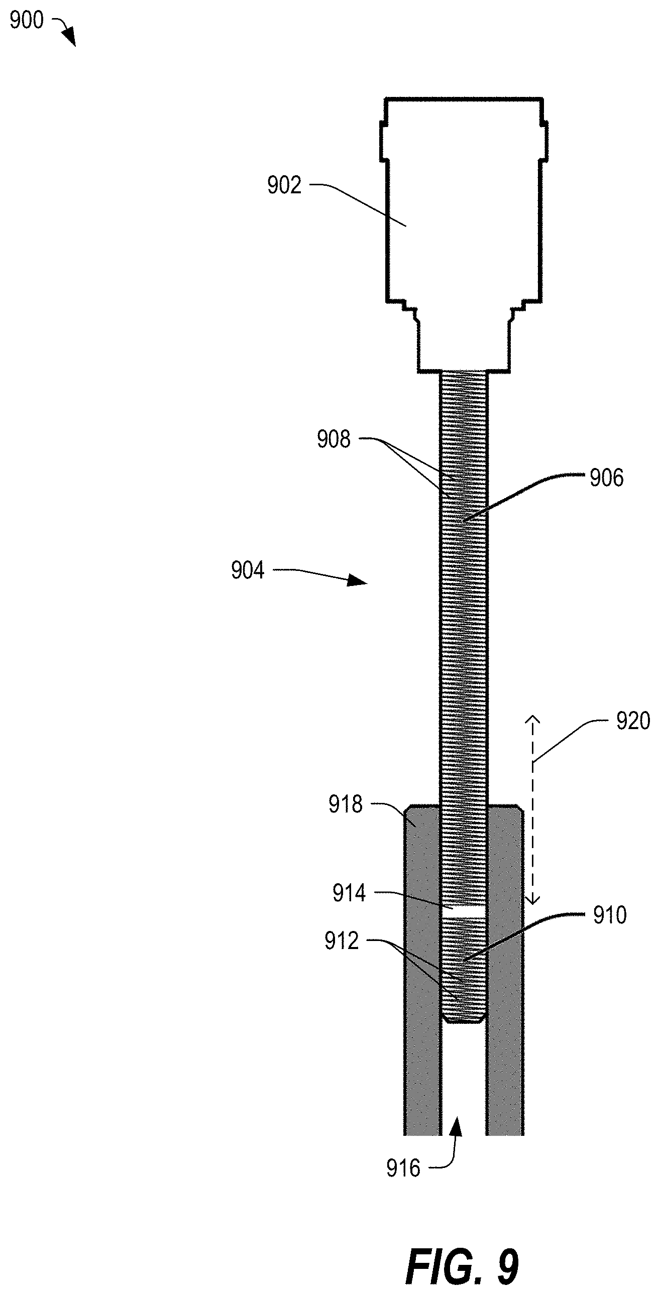 Patent US11781668 Figure 9 – Valve unit including a reinforcement mechanism with optional sensor assembly