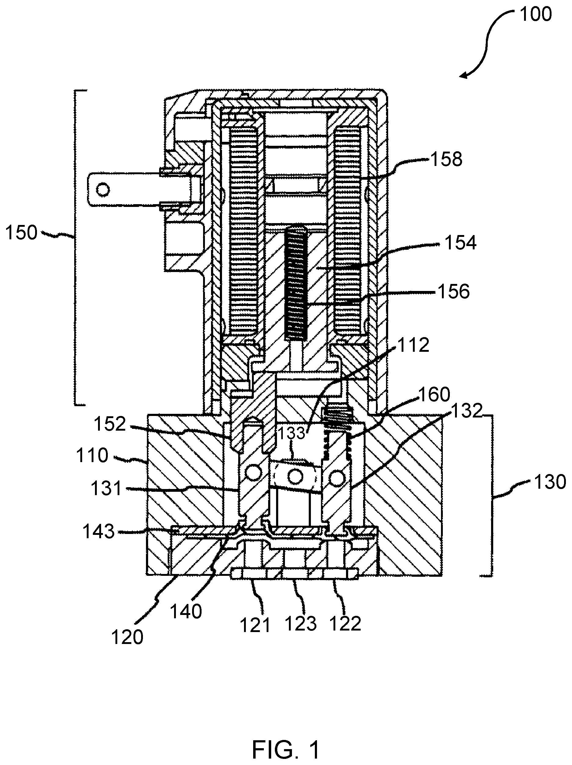 Patent US11781670 Figure 1 – Rocker valve with rocker valve mechanism
