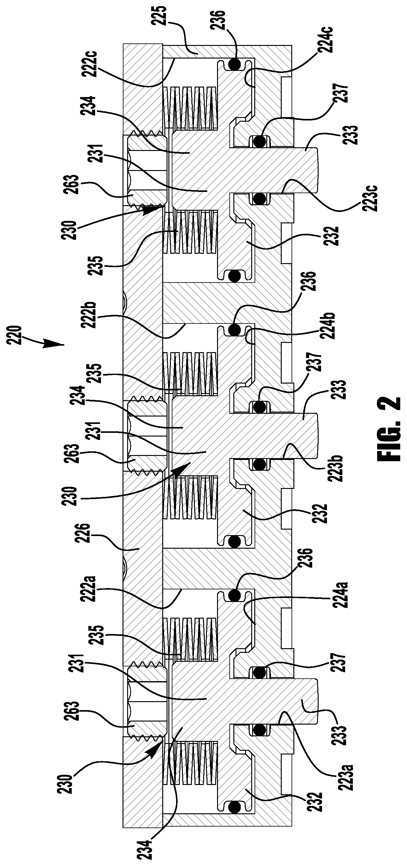 Patent US11781671 Figure 2 – Valve manifold arrangements for fluid distribution system