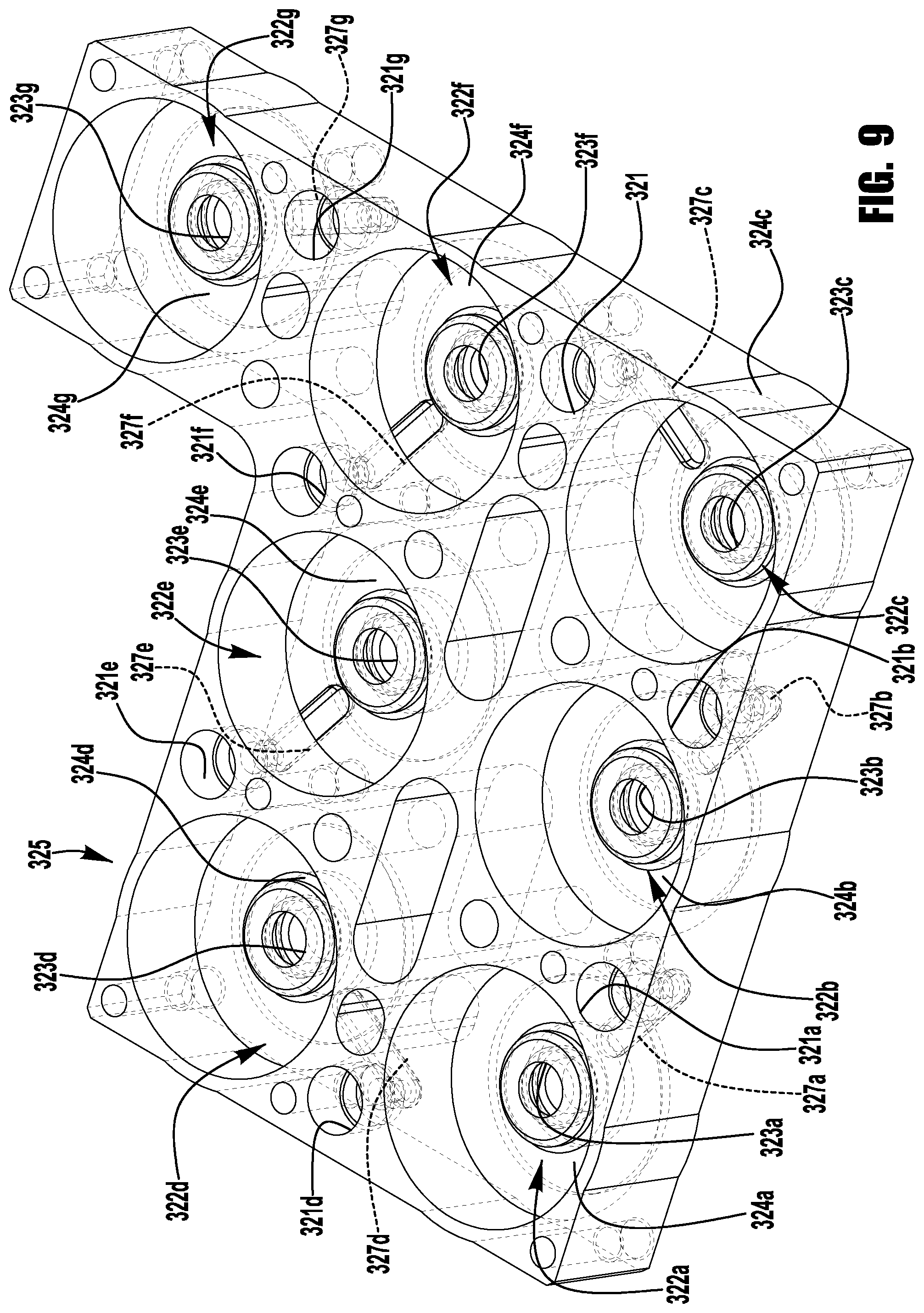 Patent US11781671 Figure 10 – Valve manifold arrangements for fluid distribution system
