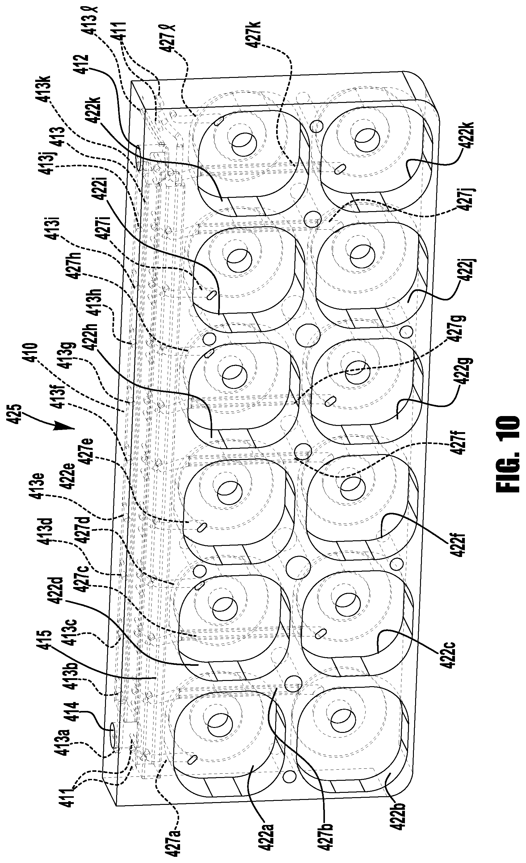 Patent US11781671 Figure 11 – Valve manifold arrangements for fluid distribution system