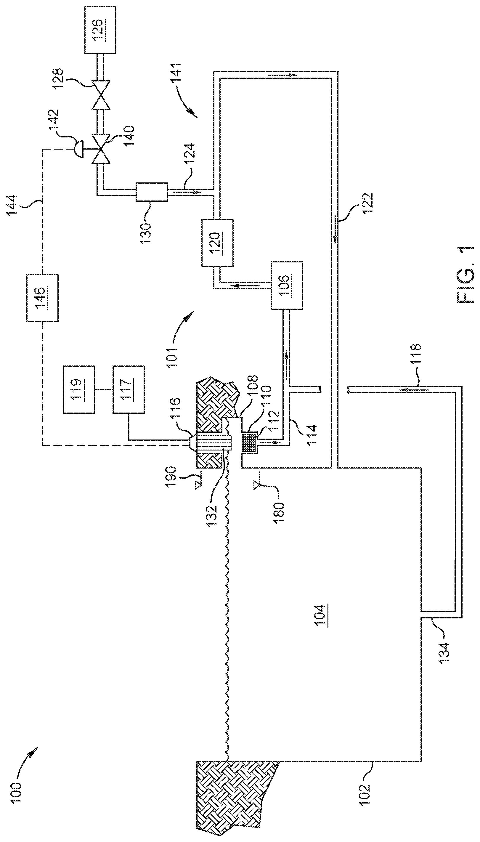 Patent US11781673 Figure 1 – Water level control system