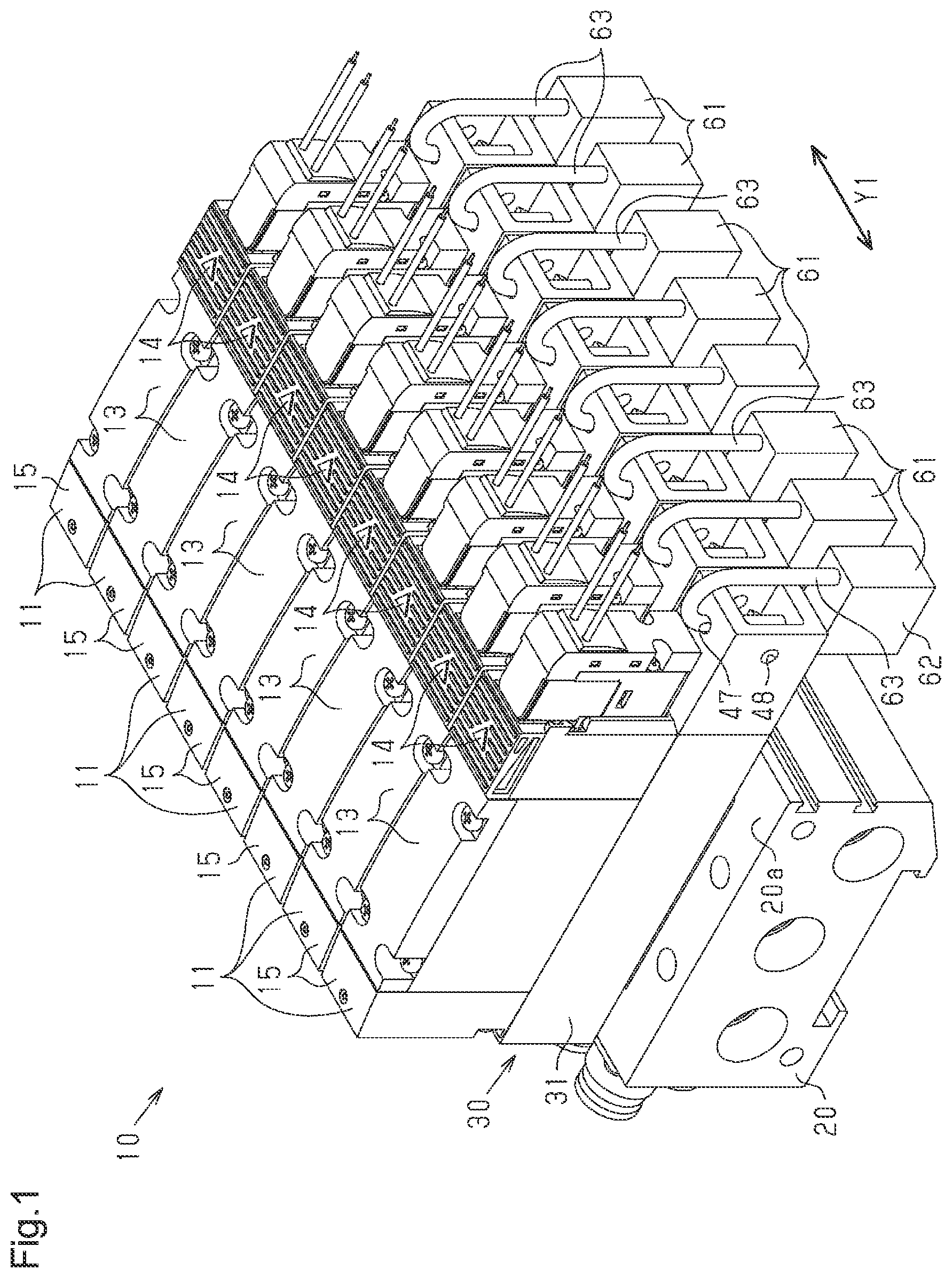 Patent US11781674 — Electromagnetic valve manifold — Figure 1