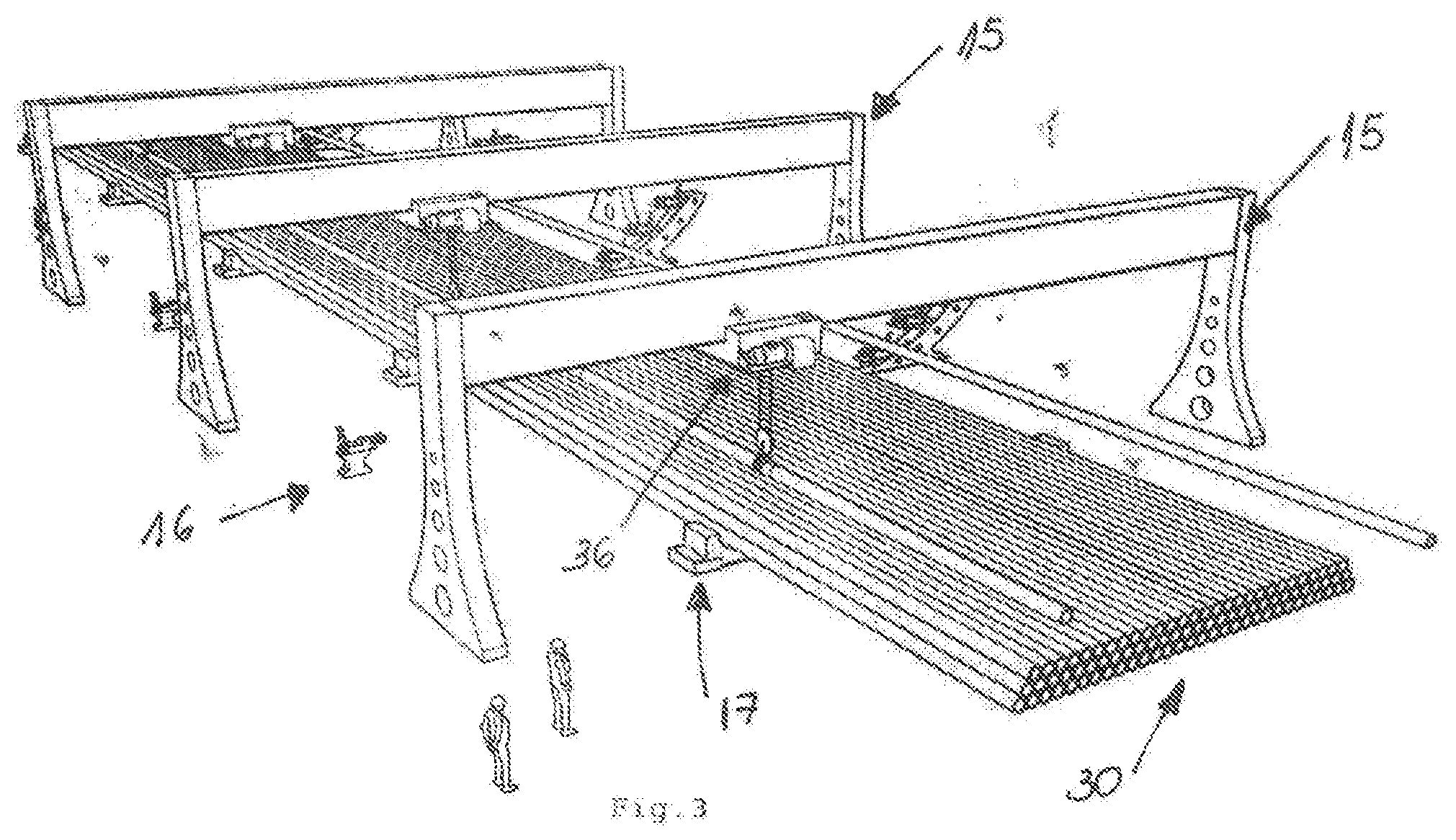 Patent US11781675 Figure 3 – Method for manufacture, assembly and continuous construction of pipe sections in a spoolbase with gradual movement