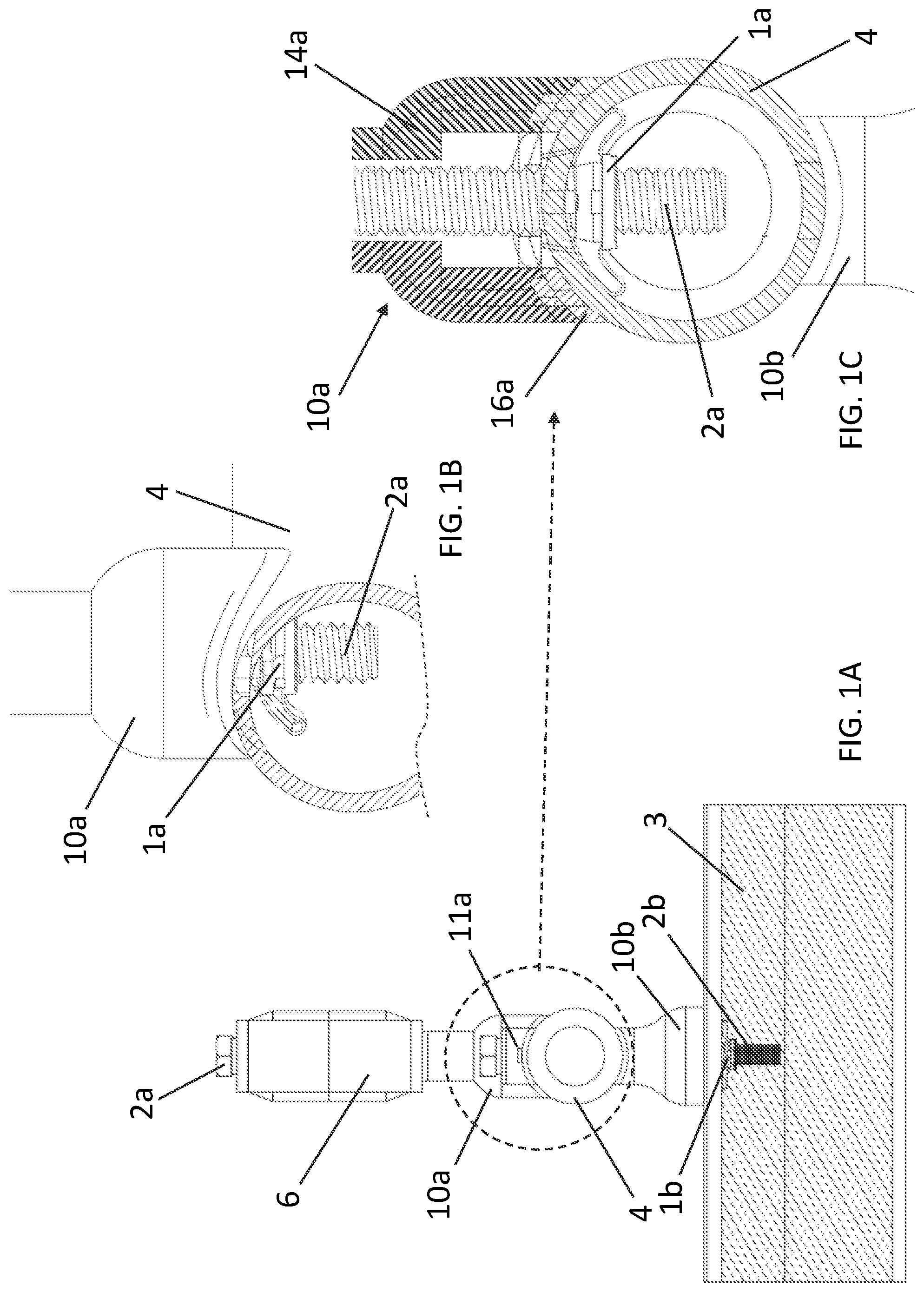 Patent US11781676 Figure 1 – Zero caulk hygienic sealing standoff