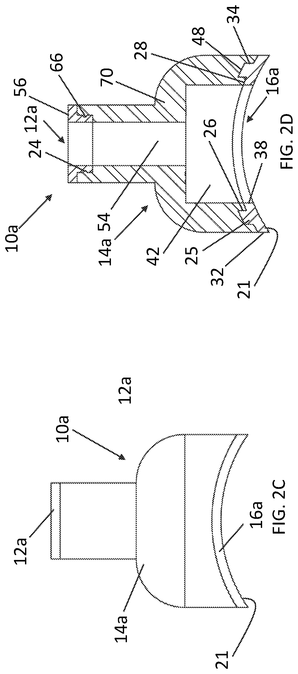 Patent US11781676 Figure 5 – Zero caulk hygienic sealing standoff