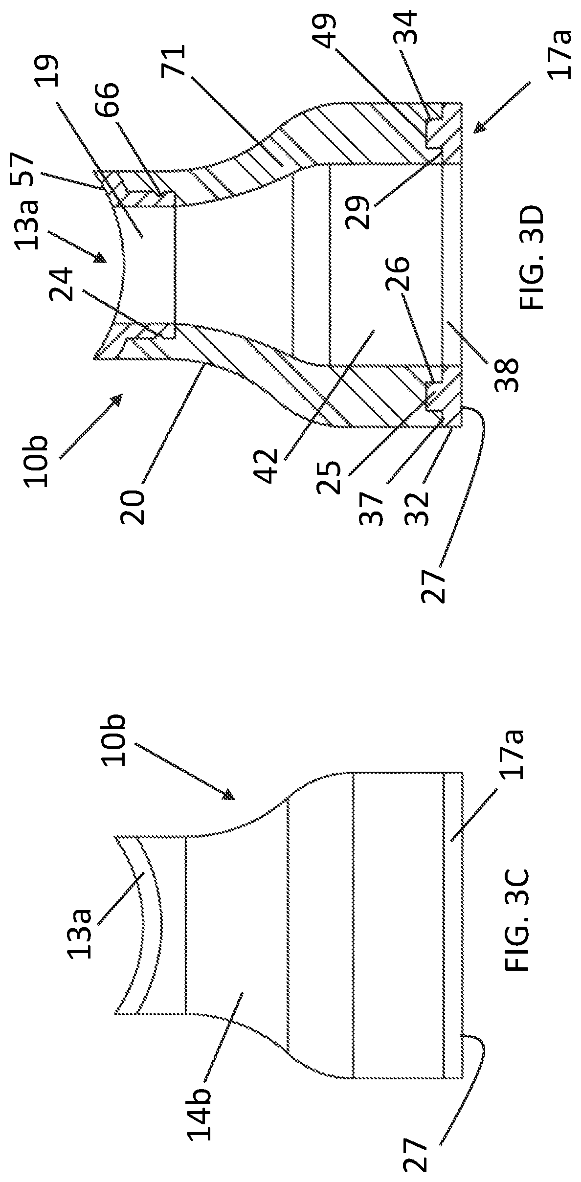 Patent US11781676 Figure 8 – Zero caulk hygienic sealing standoff