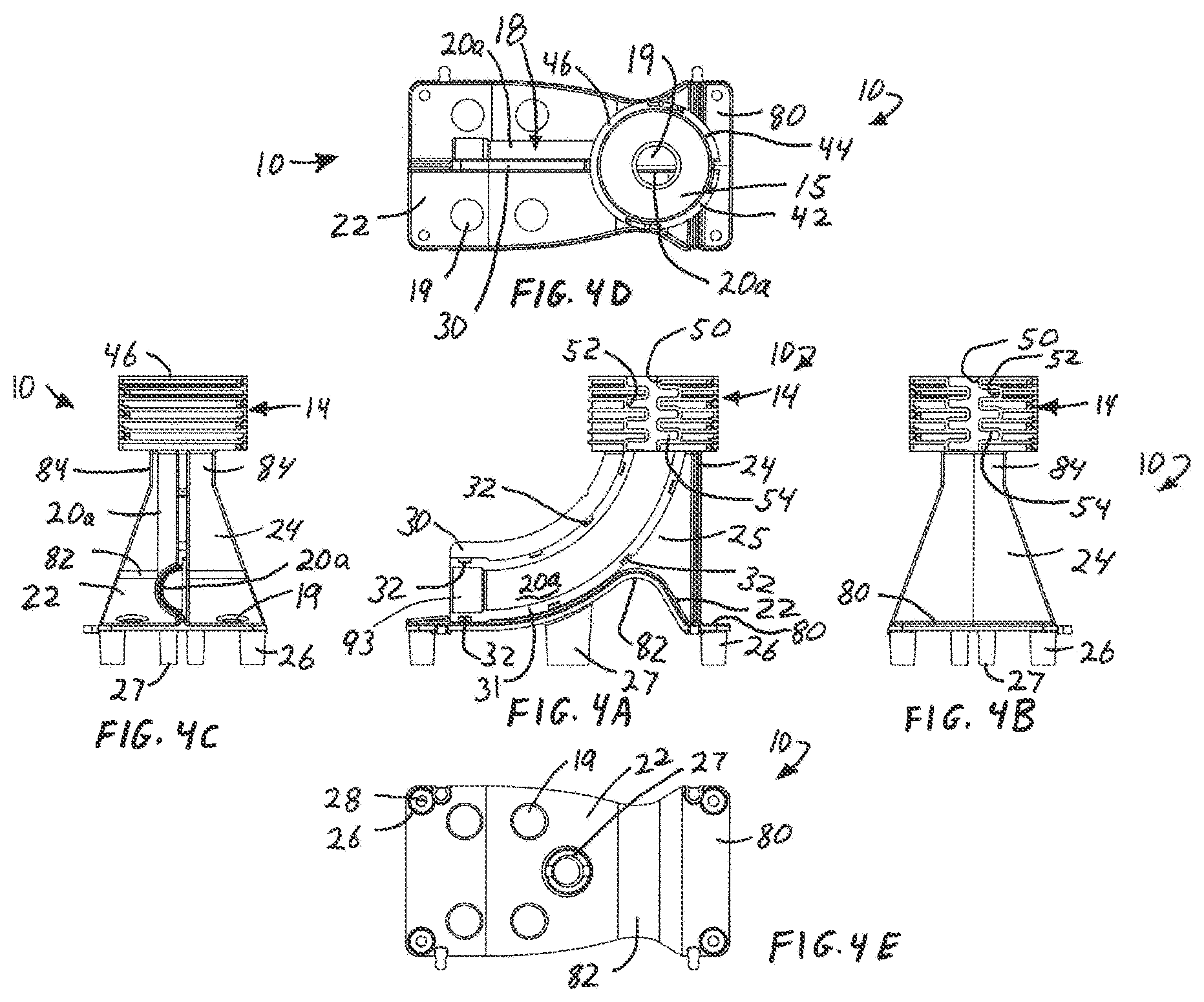 Patent US11781677 Figure 4 – Bracket for positioning and protecting pipes in concrete