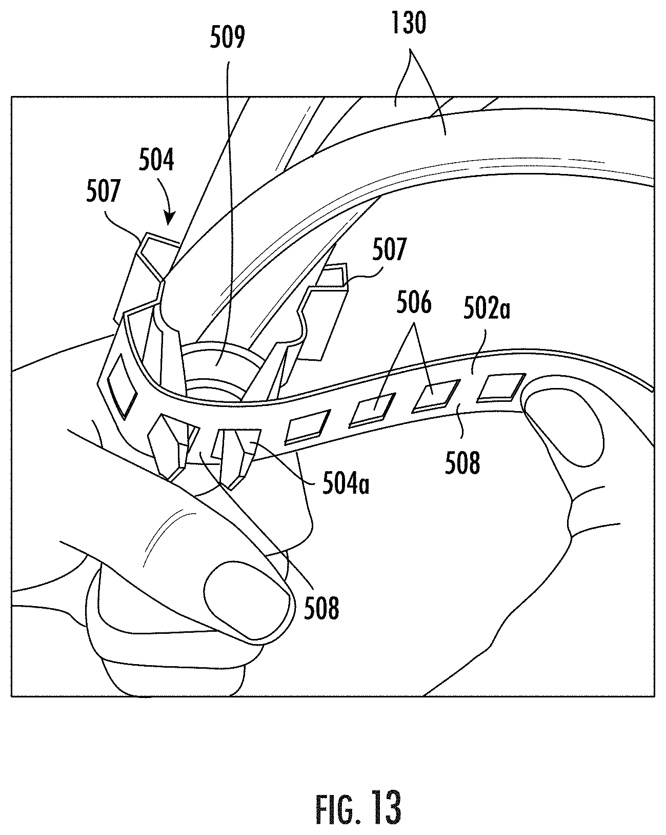 Patent US11781678 Figure 10 – Devices and methods for holding cables with non-uniform undulations