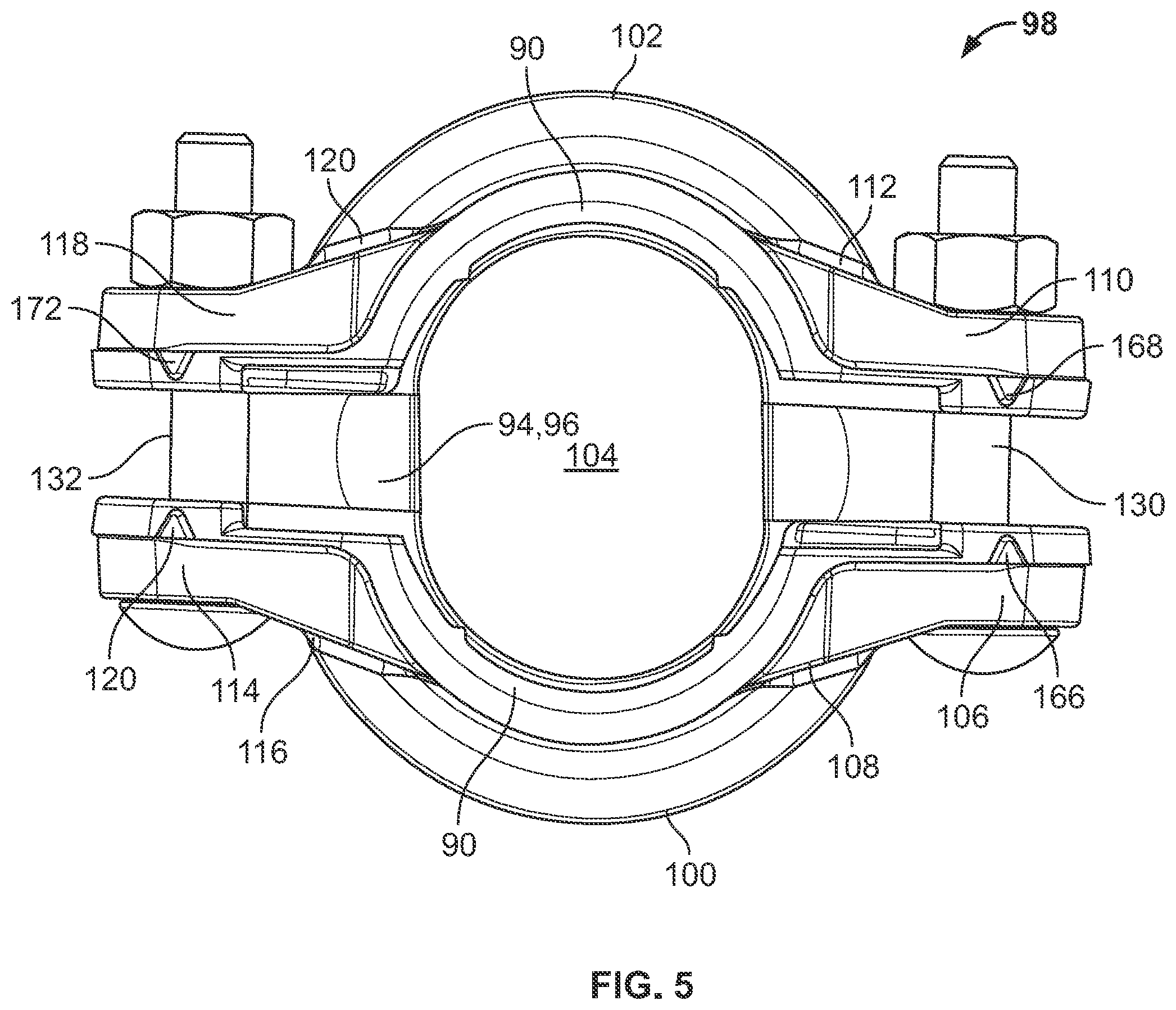 Patent US11781683 Figure 5 – Shrouded coupling