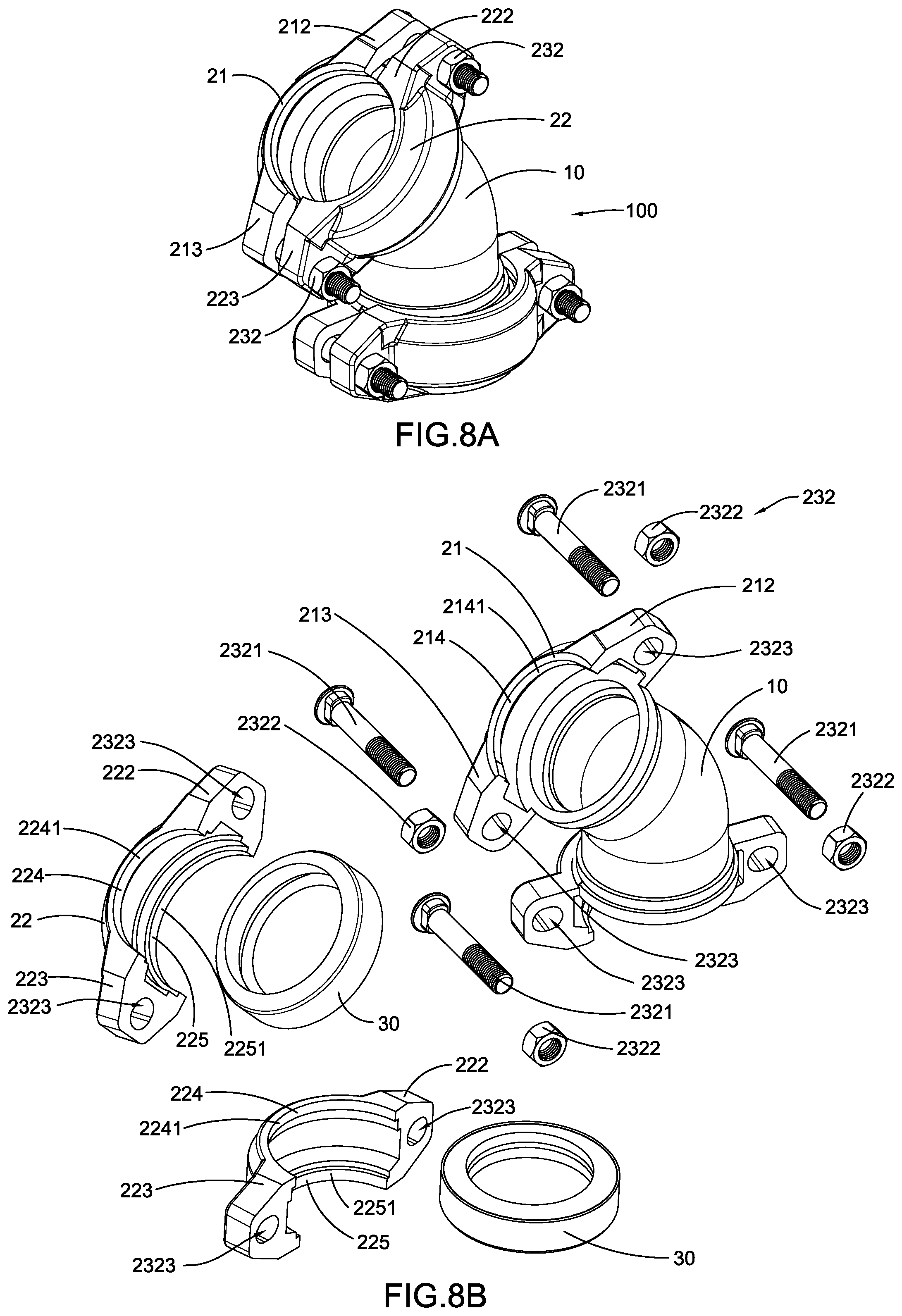 Patent US11781685 Figure 7 – Quick-fitting pipe fitting assembly