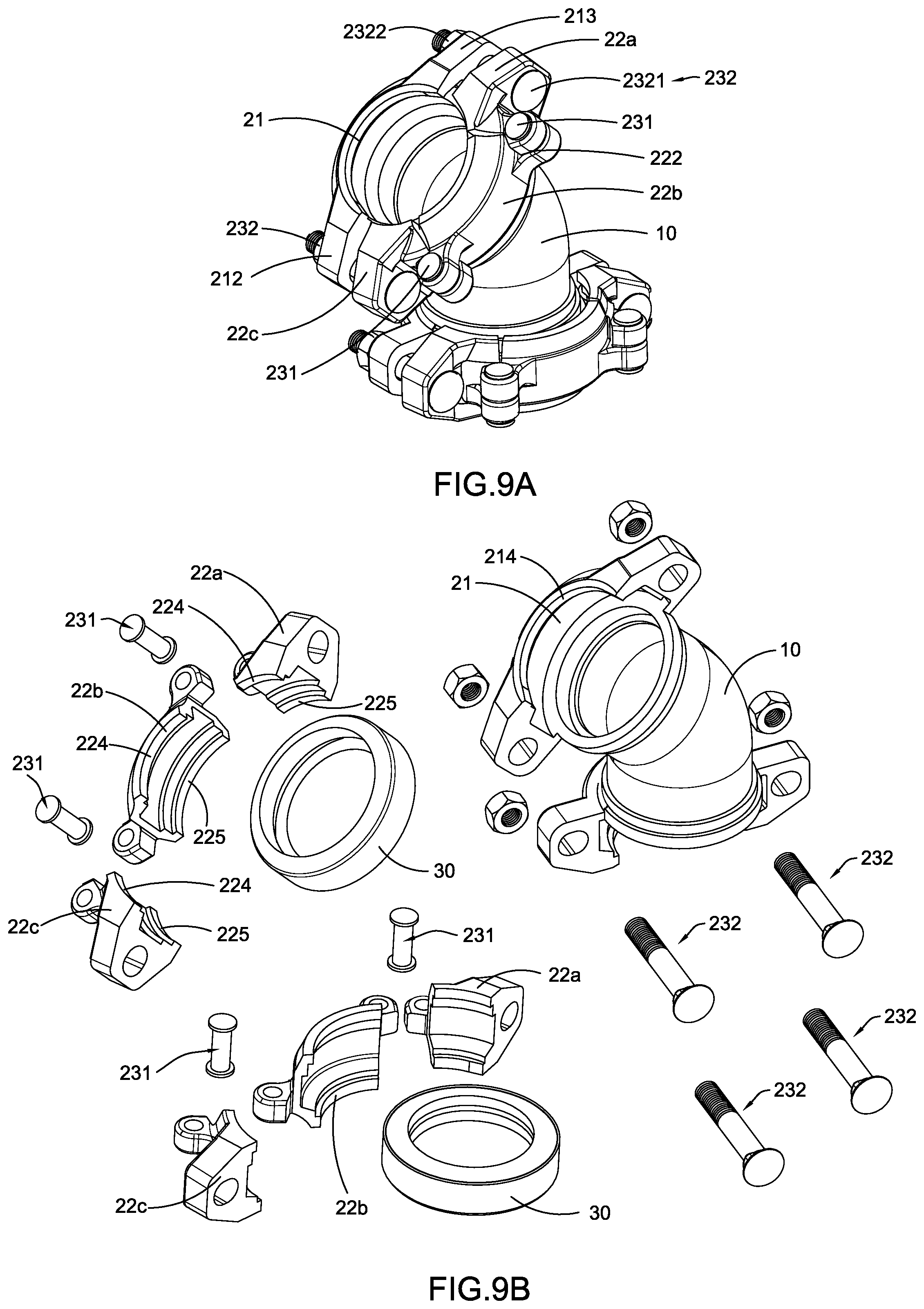 Patent US11781685 Figure 8 – Quick-fitting pipe fitting assembly