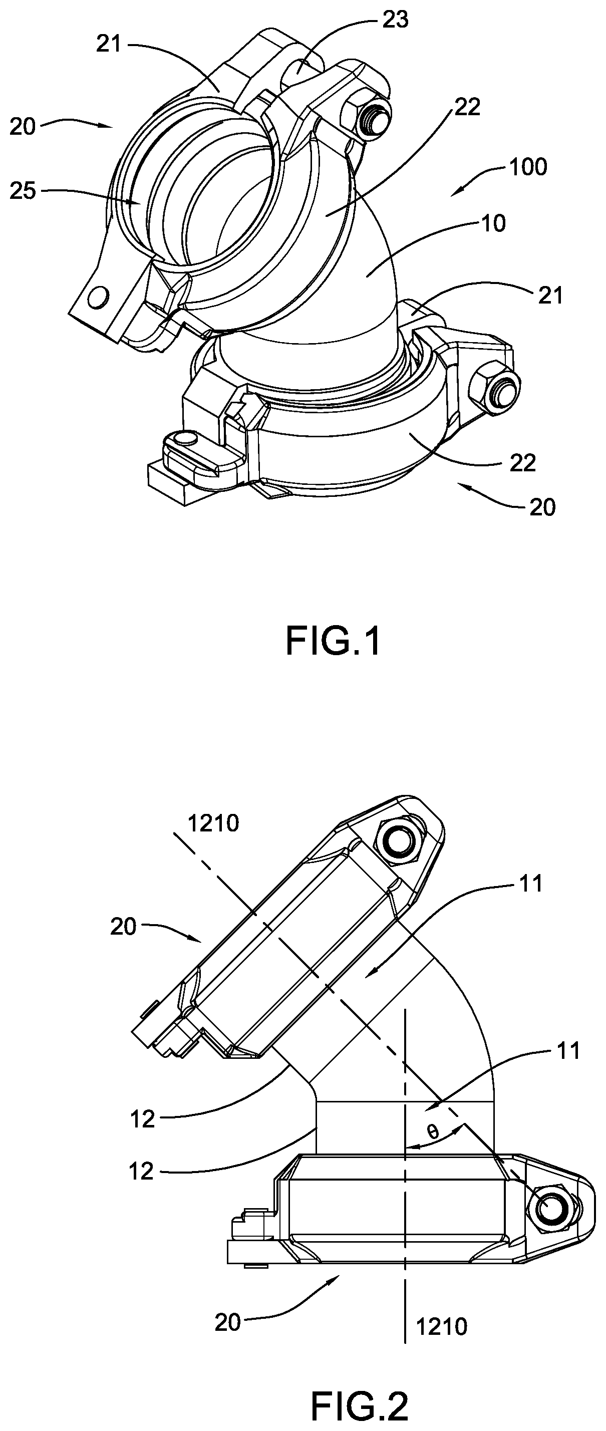 Patent US11781686 Figure 1 – Quick-fitting pipe fitting assembly