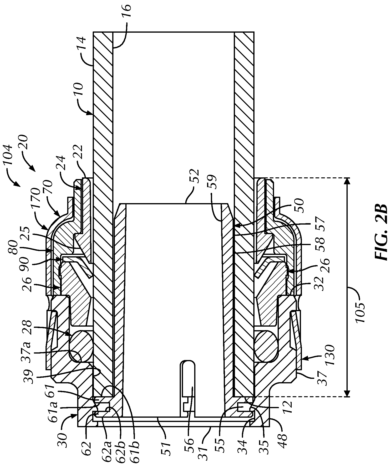 Patent US11781689 Figure 3 – Push-to-connect fitting providing an insertion indication