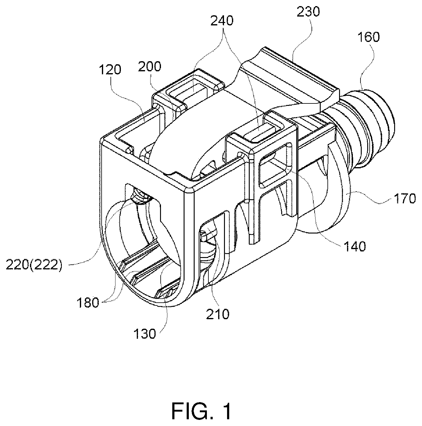 Patent US11781691 Figure 1 – Quick connector