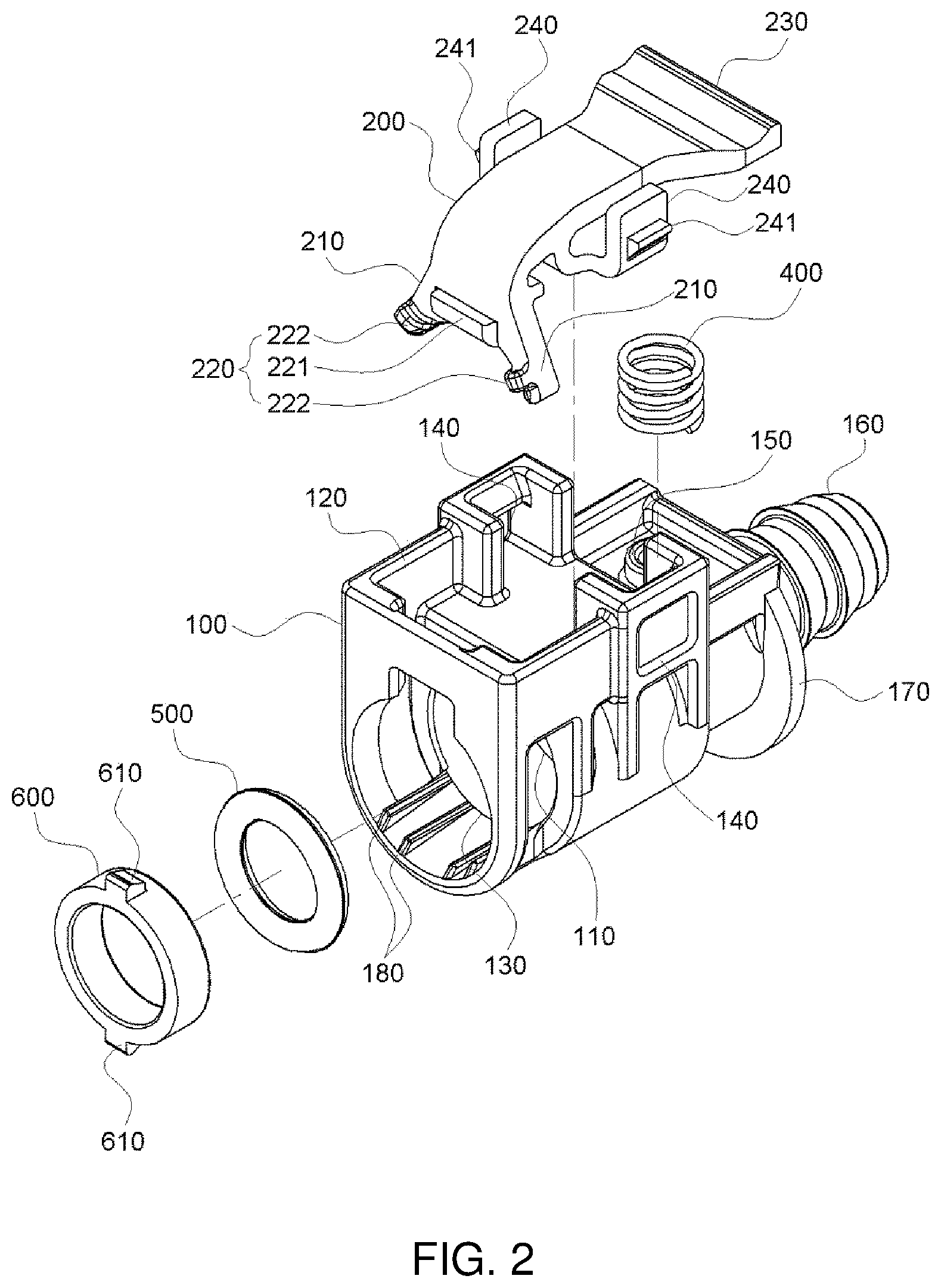 Patent US11781691 Figure 2 – Quick connector