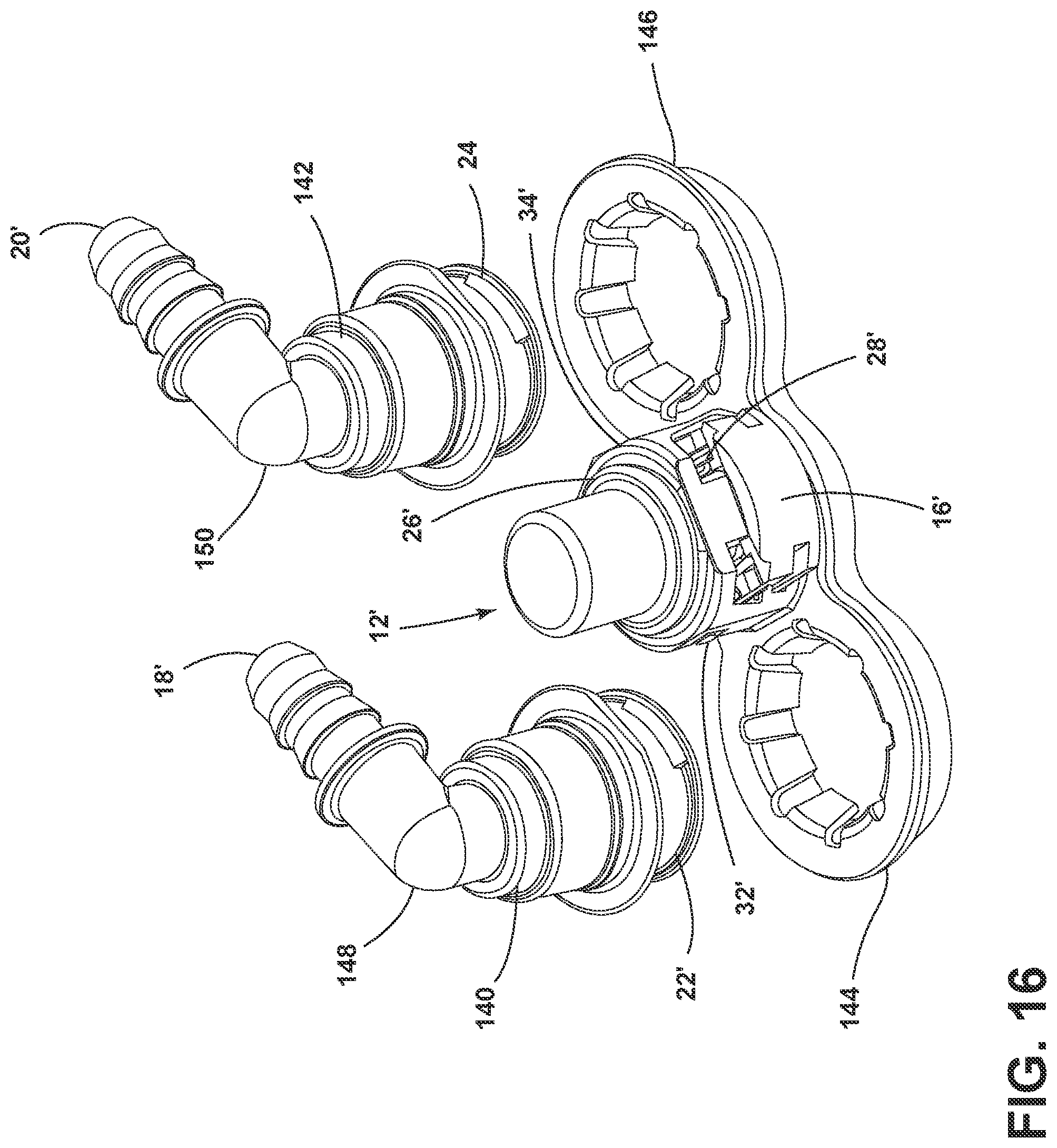 Patent US11781692 Figure 10 – Adaptor with quick connect coupling