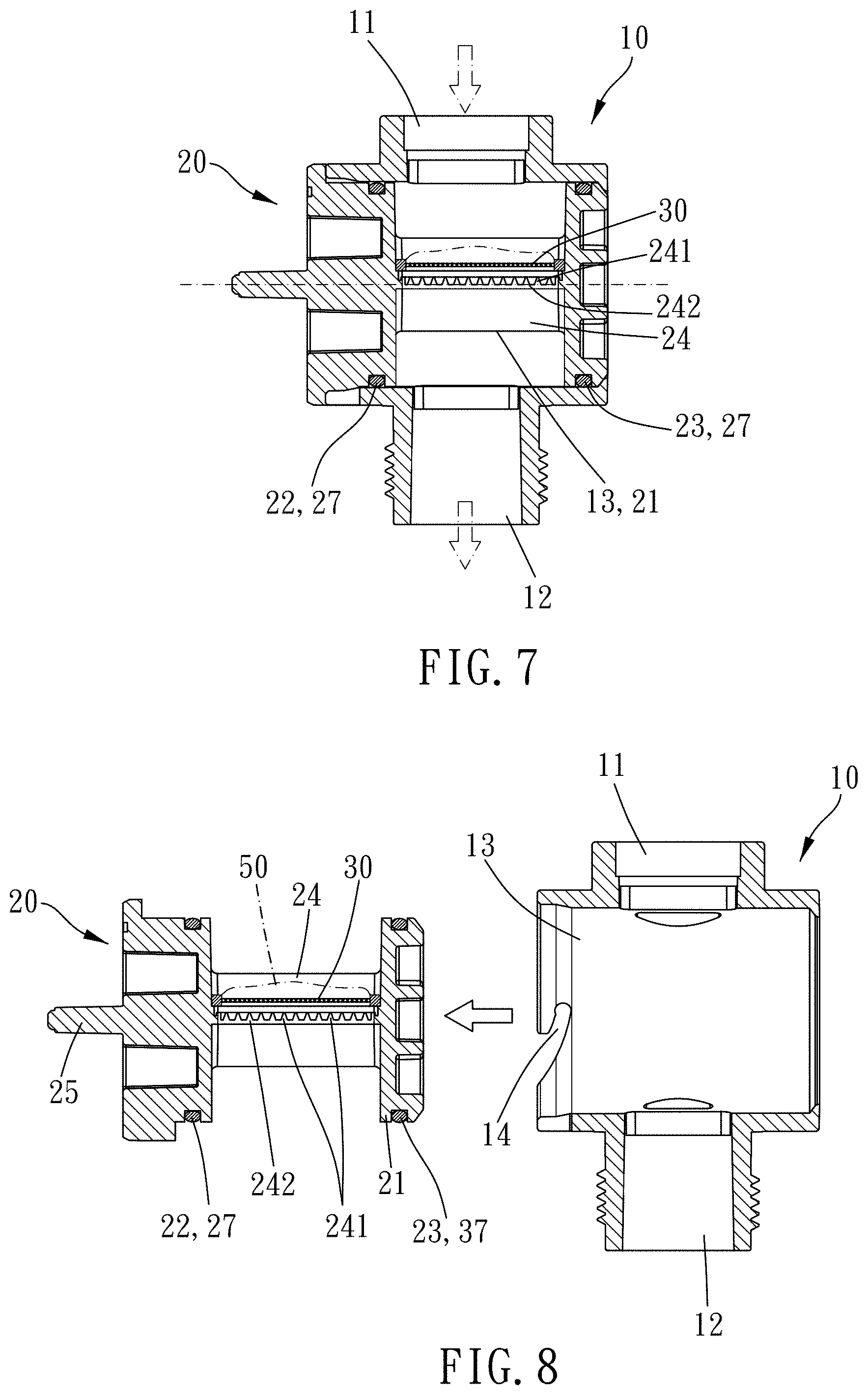 Patent US11781693 Figure 6 – Pipe fittings with filter