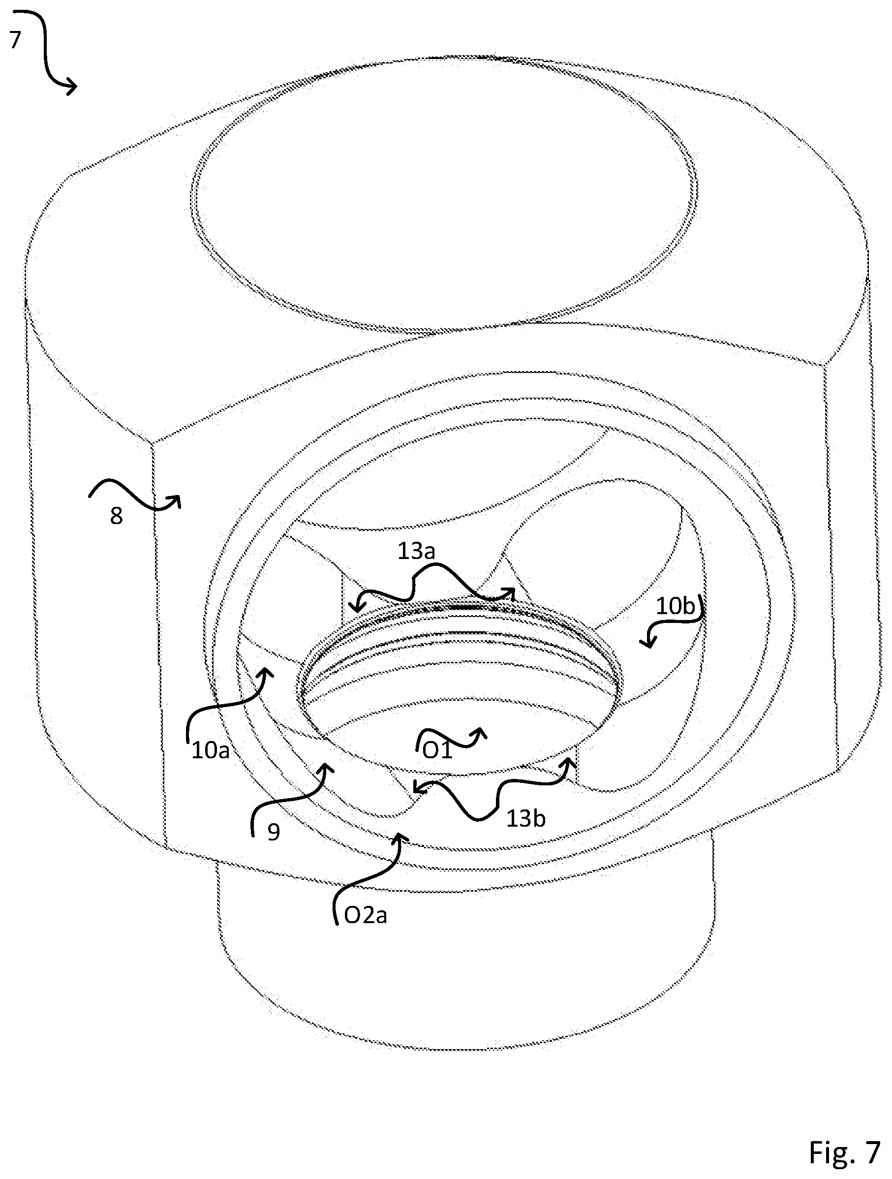 Patent US11781696 Figure 7 – Hygienic tube adapter