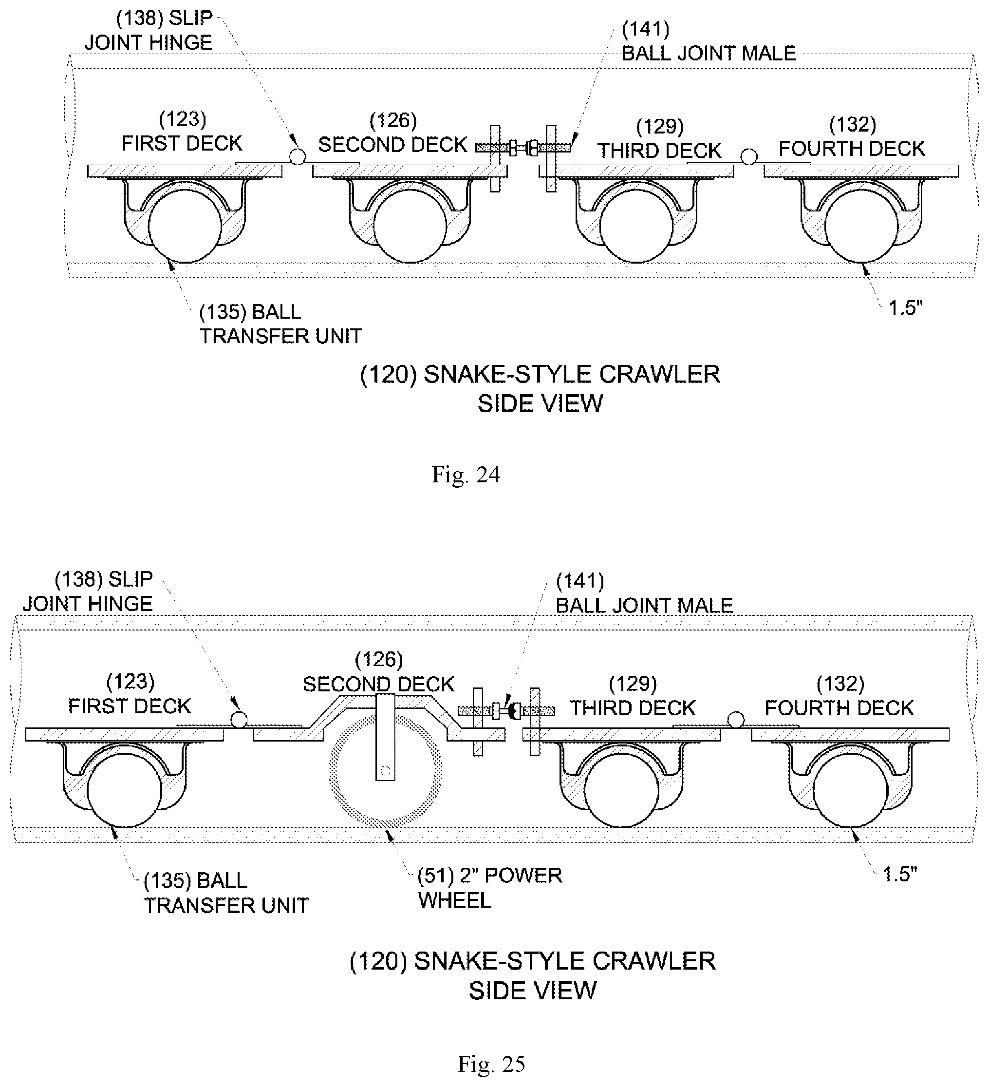 Patent US11781699 Figure 7 – Crawler for conduit line and grade inspection