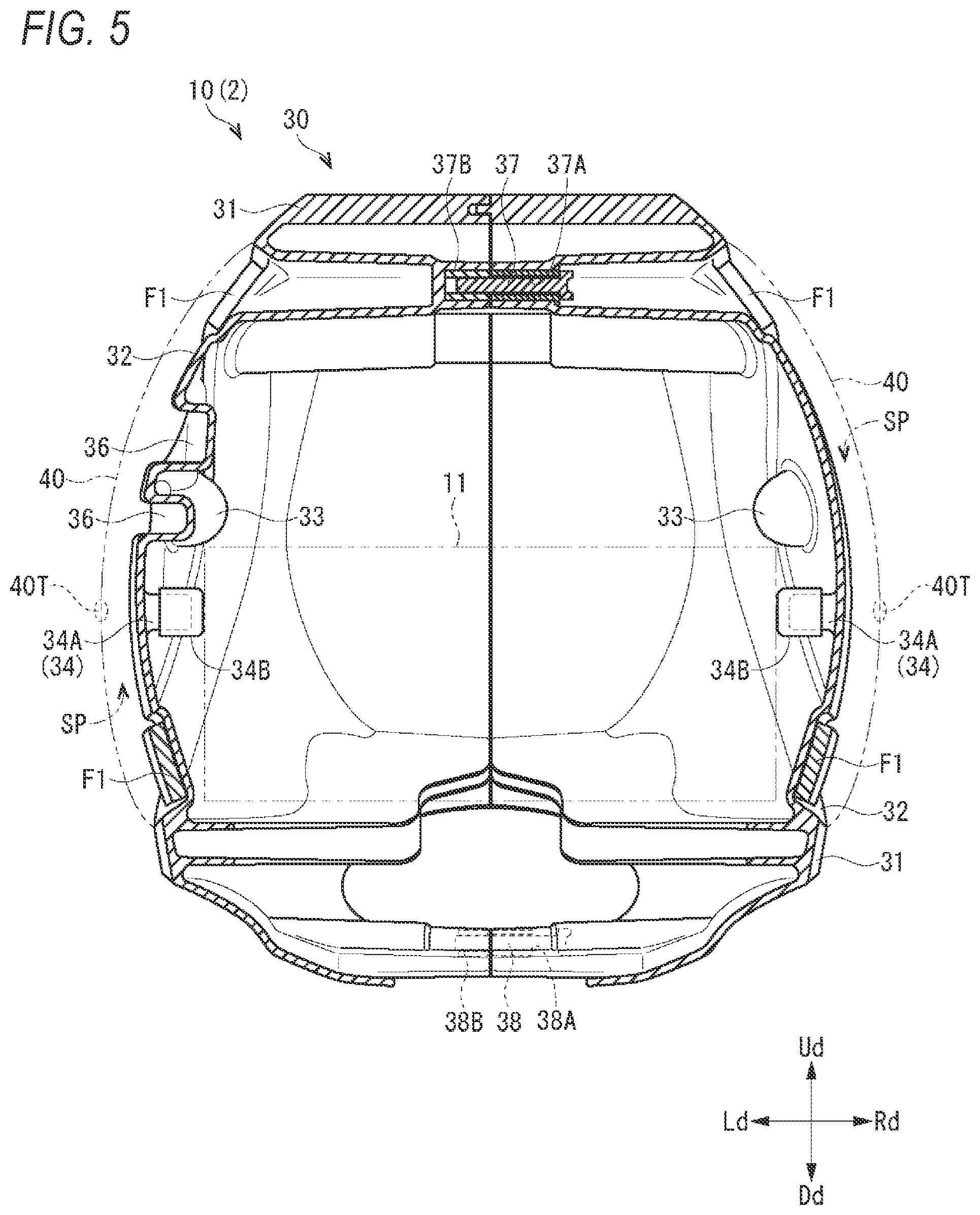 Patent US11781701 Figure 5 – Cover structure