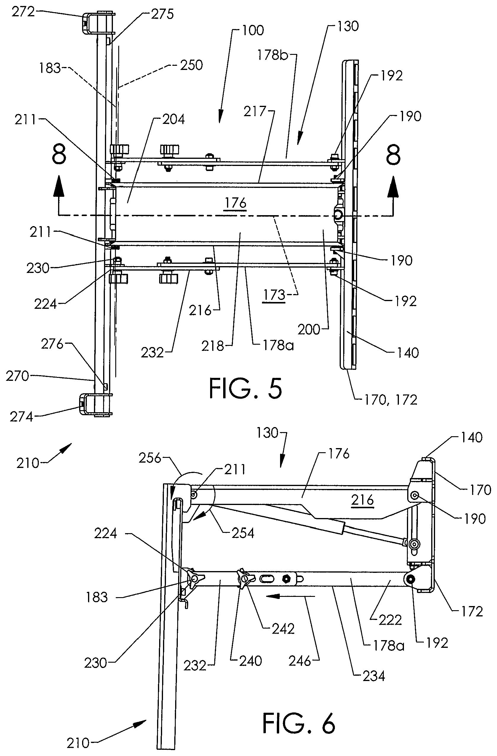 Patent US11781702 Figure 4 – Motorized mounting systems for televisions