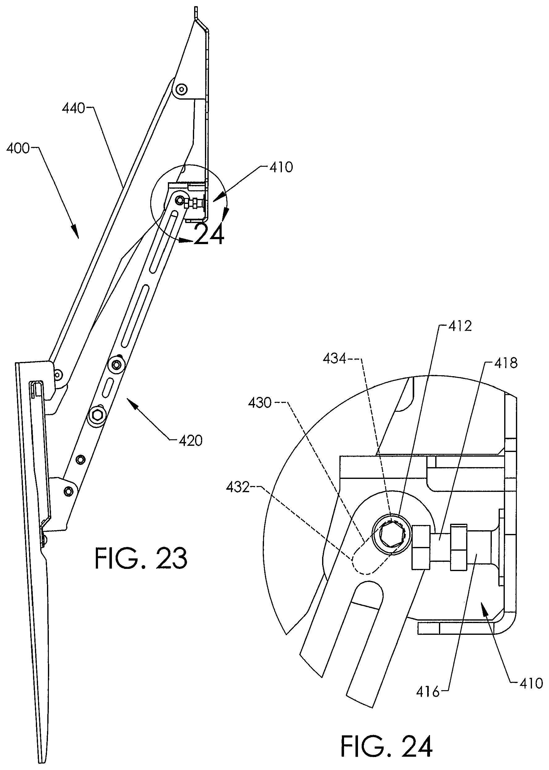 Patent US11781702 Figure 14 – Motorized mounting systems for televisions
