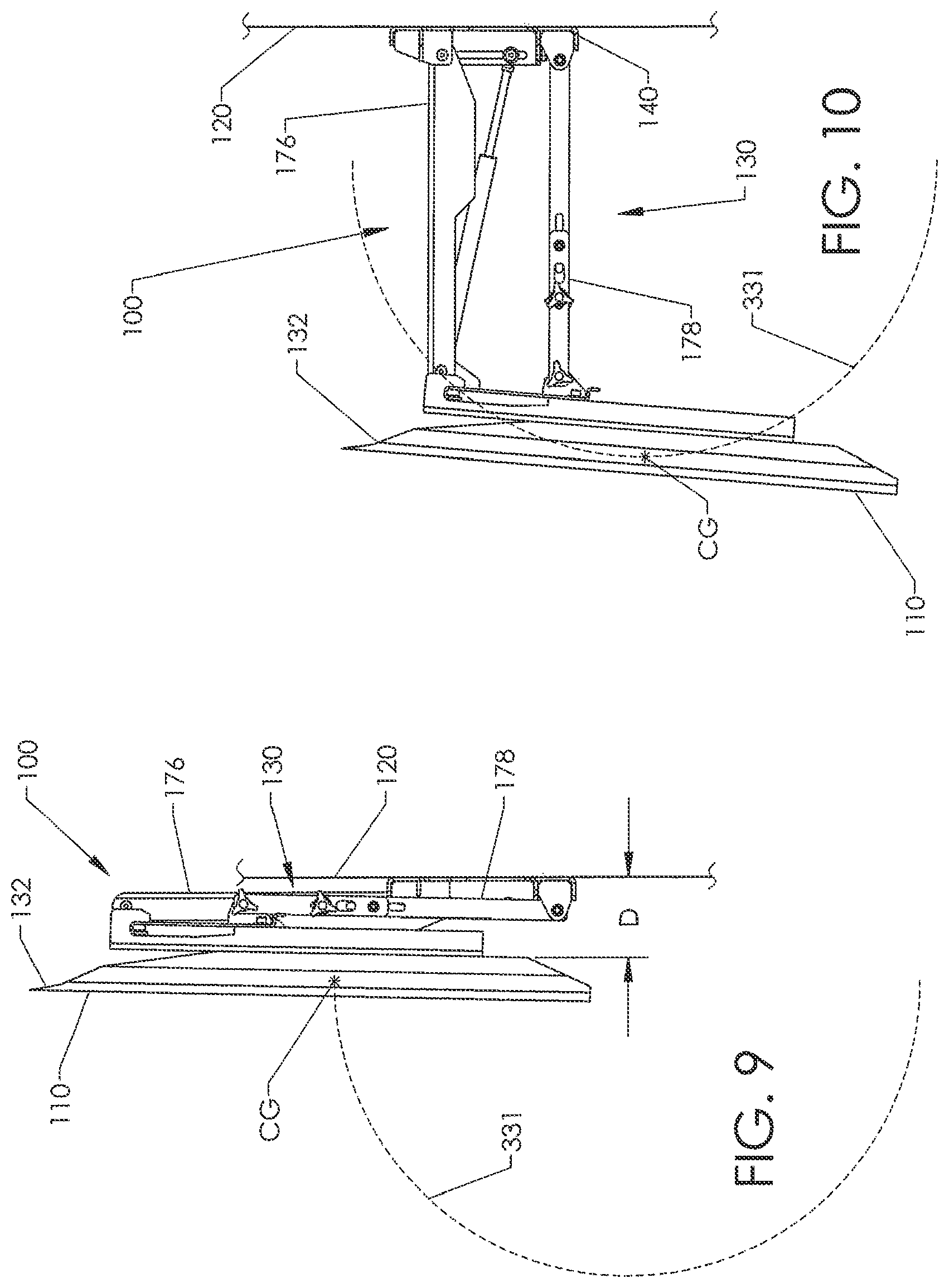 Patent US11781703 Figure 7 – Adjustable mounting systems for televisions