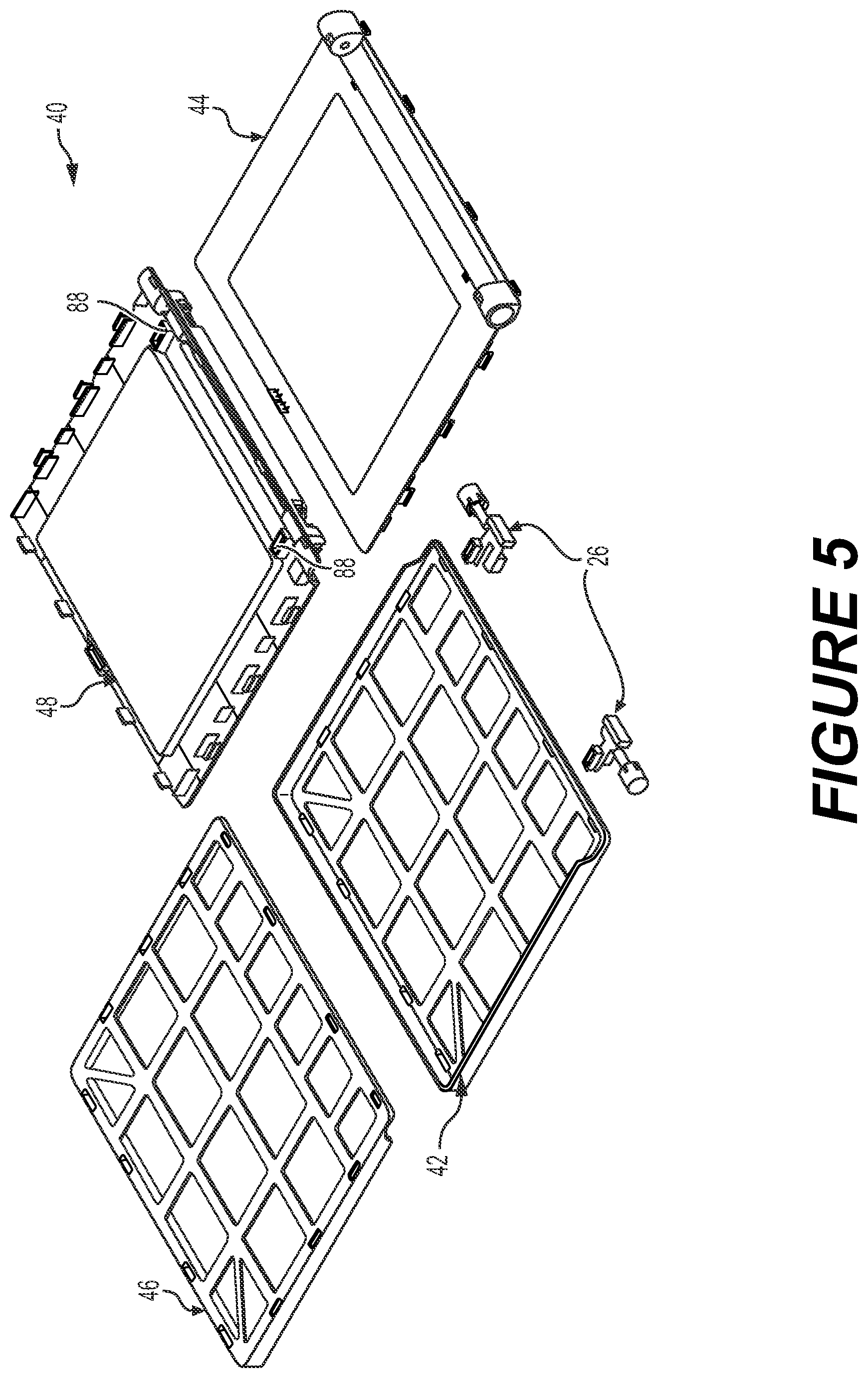 Patent US11781704 Figure 5 – Tablet holder
