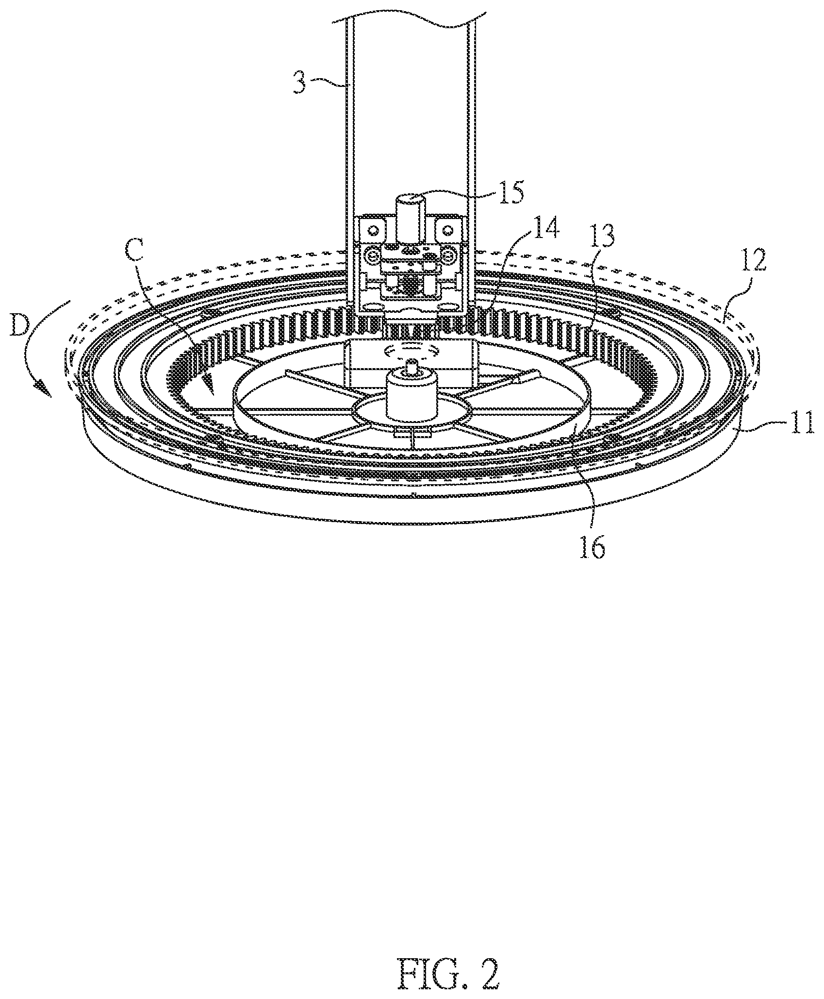 Patent US11781706 Figure 2 – Supporting device