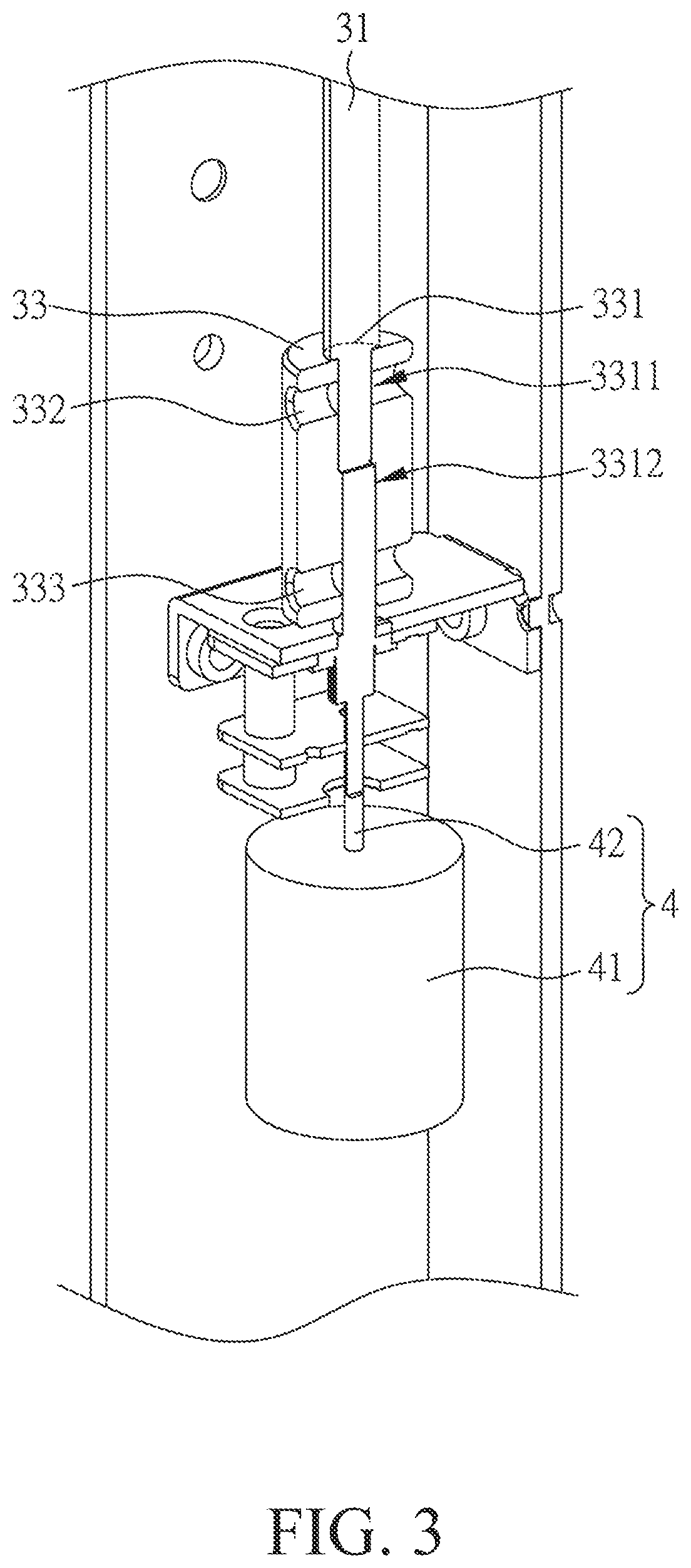 Patent US11781707 Figure 3 – Supporting device