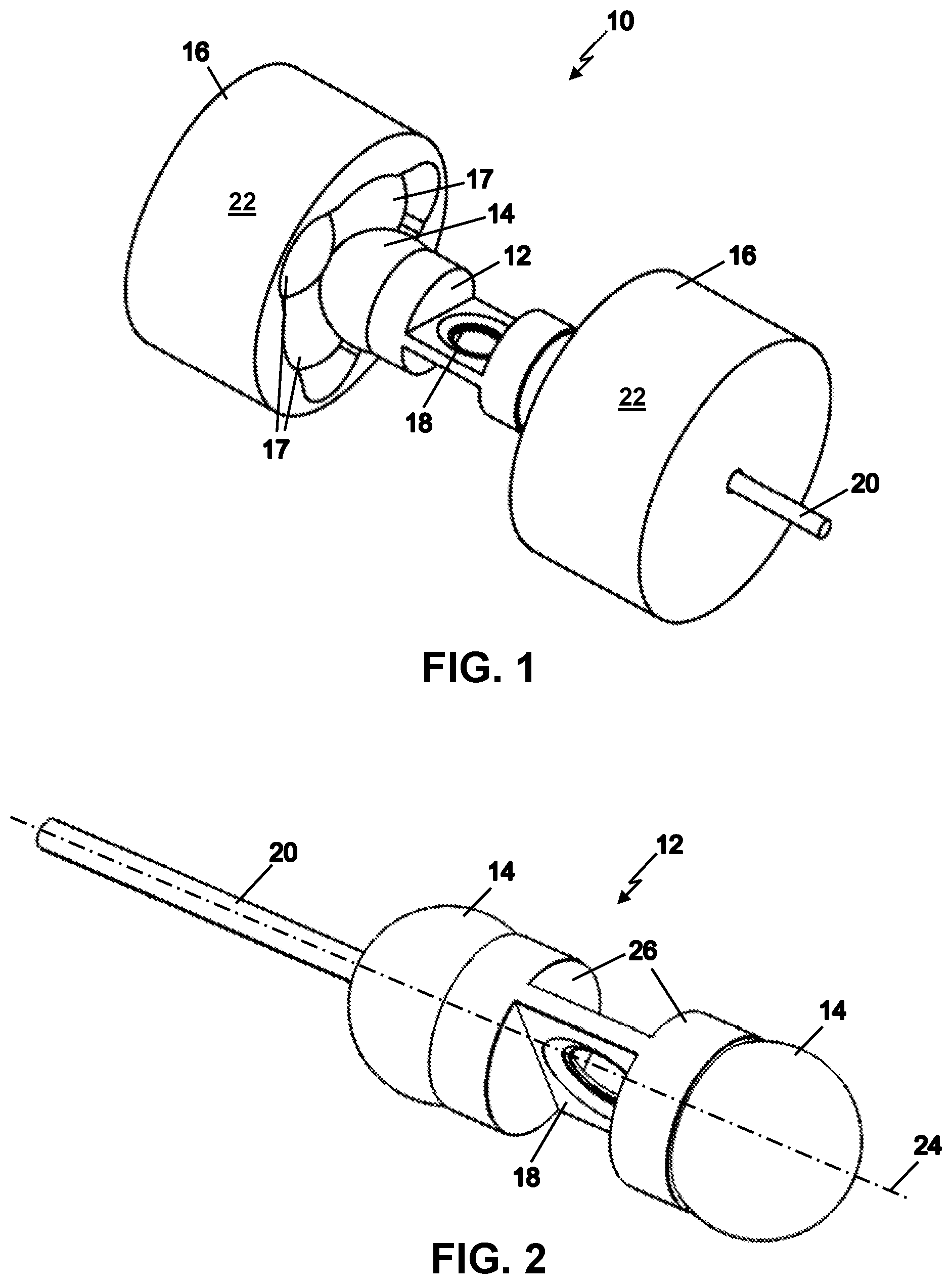 Patent US11781708 Figure 1 – Low non-repetitive runout rotational mount