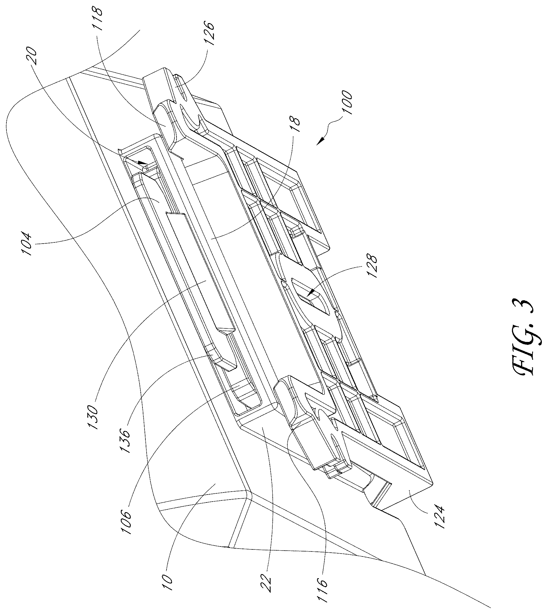 Patent US11781709 Figure 3 – Quick-release pump mounting bracket
