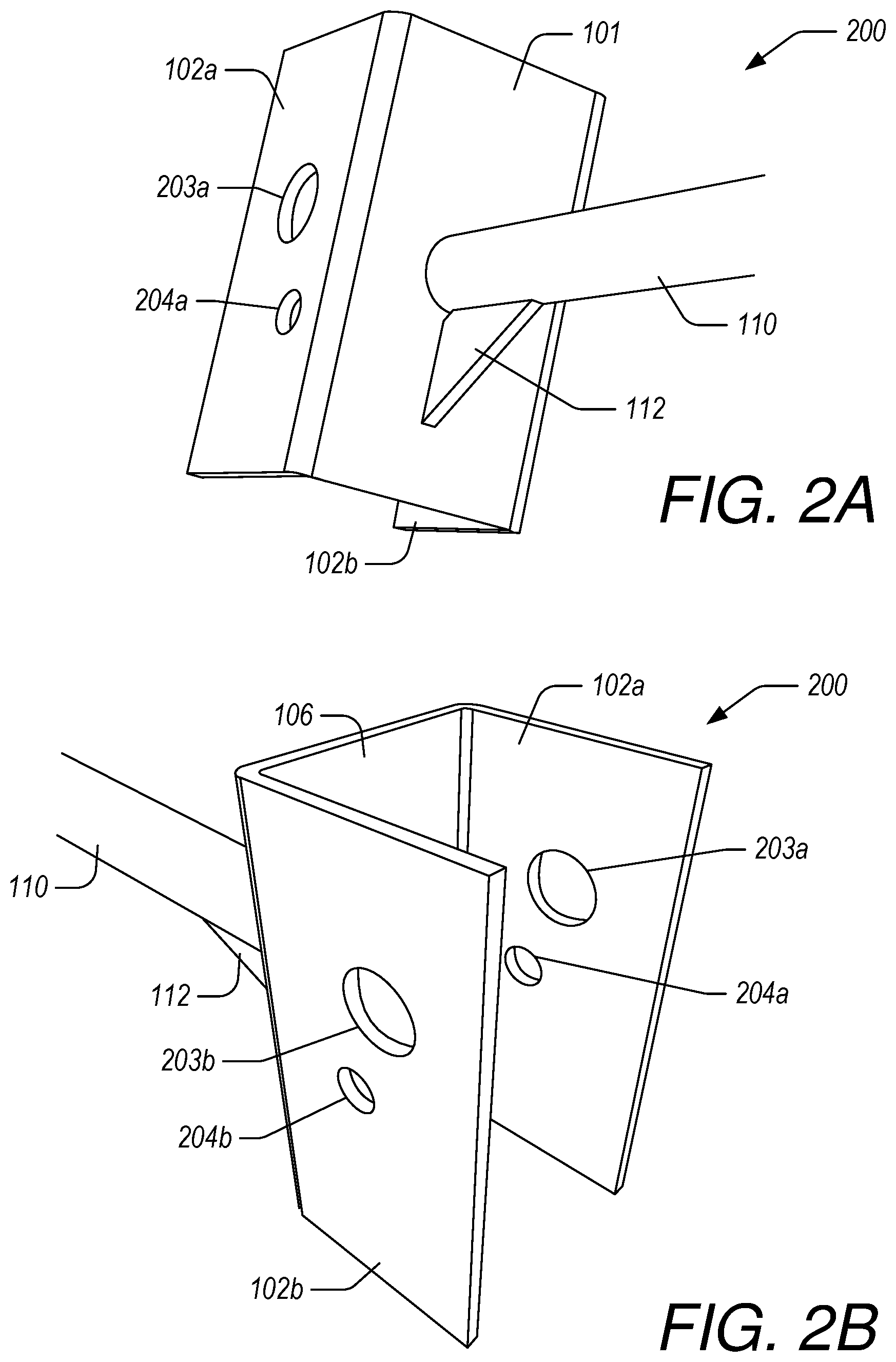 Patent US11781711 Figure 2 – Multi-use mounting bracket with extension and internal support rod for gym accessories