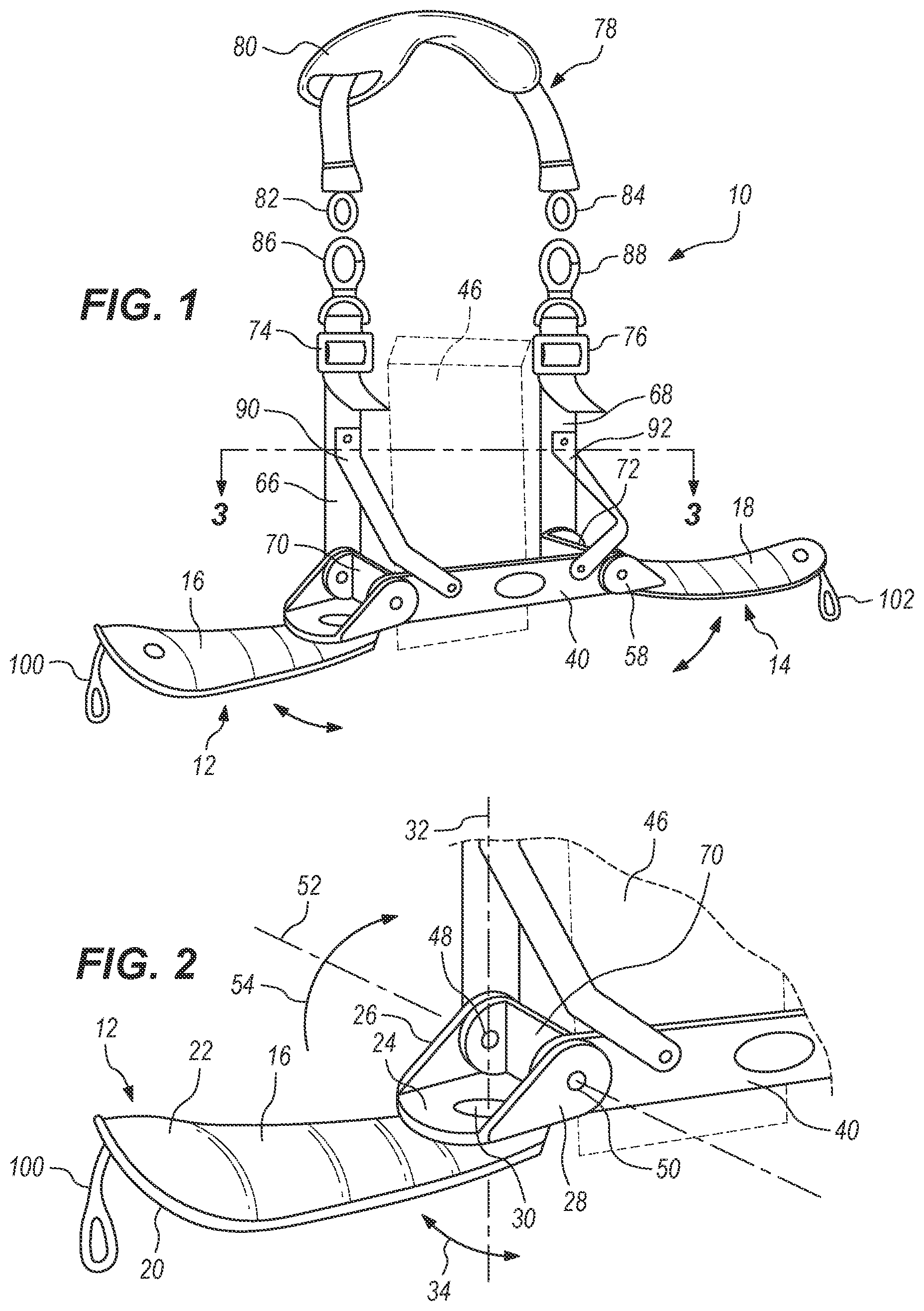 Patent US11781712 Figure 1 – Arm support device