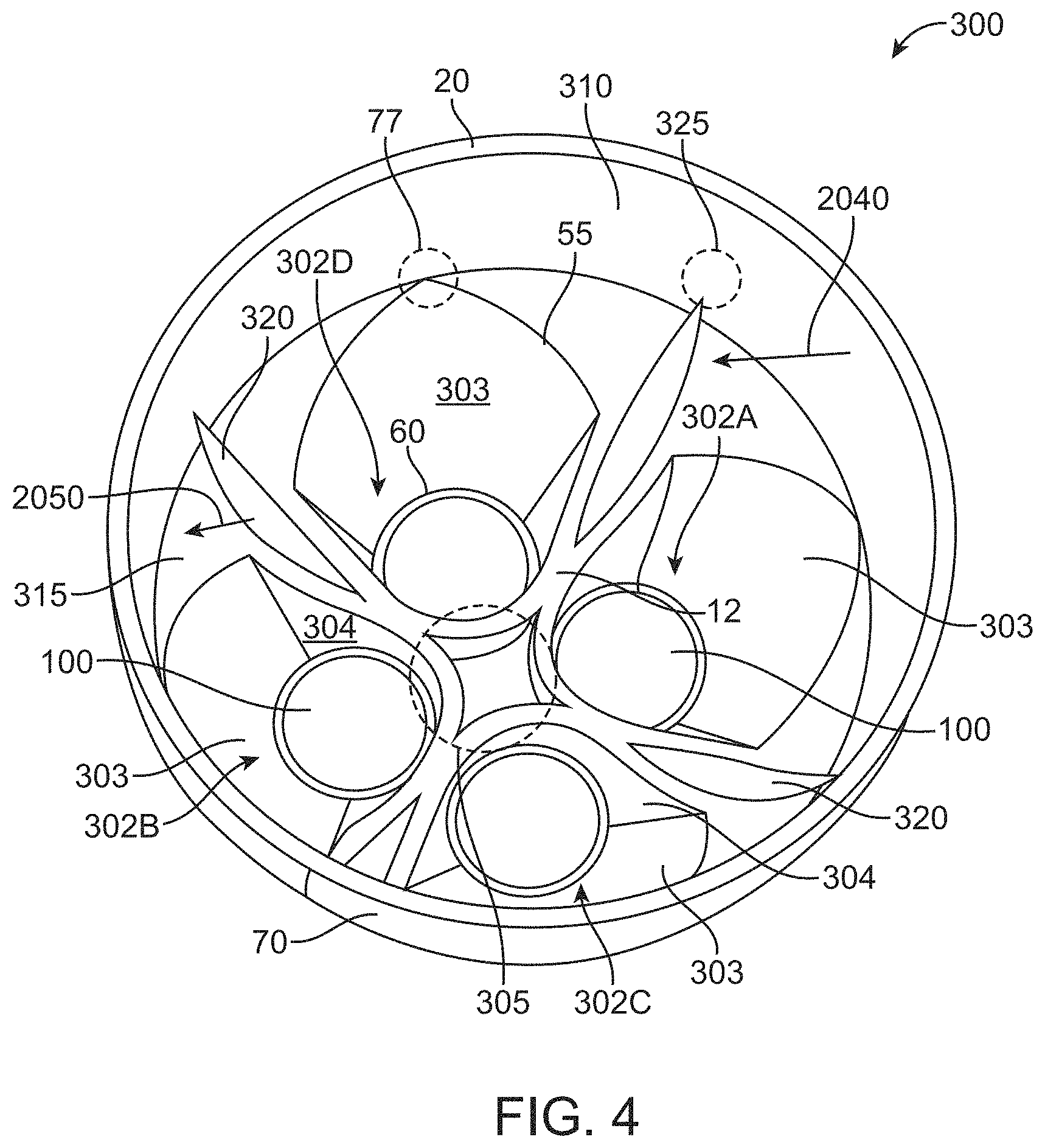 Patent US11781715 Figure 4 – Multizone mixing cup