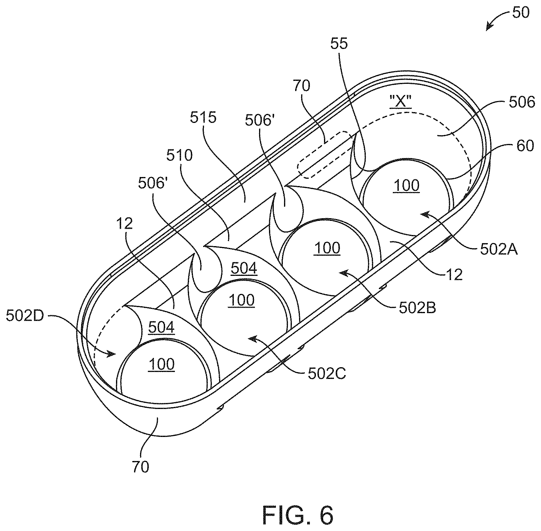 Patent US11781715 Figure 6 – Multizone mixing cup