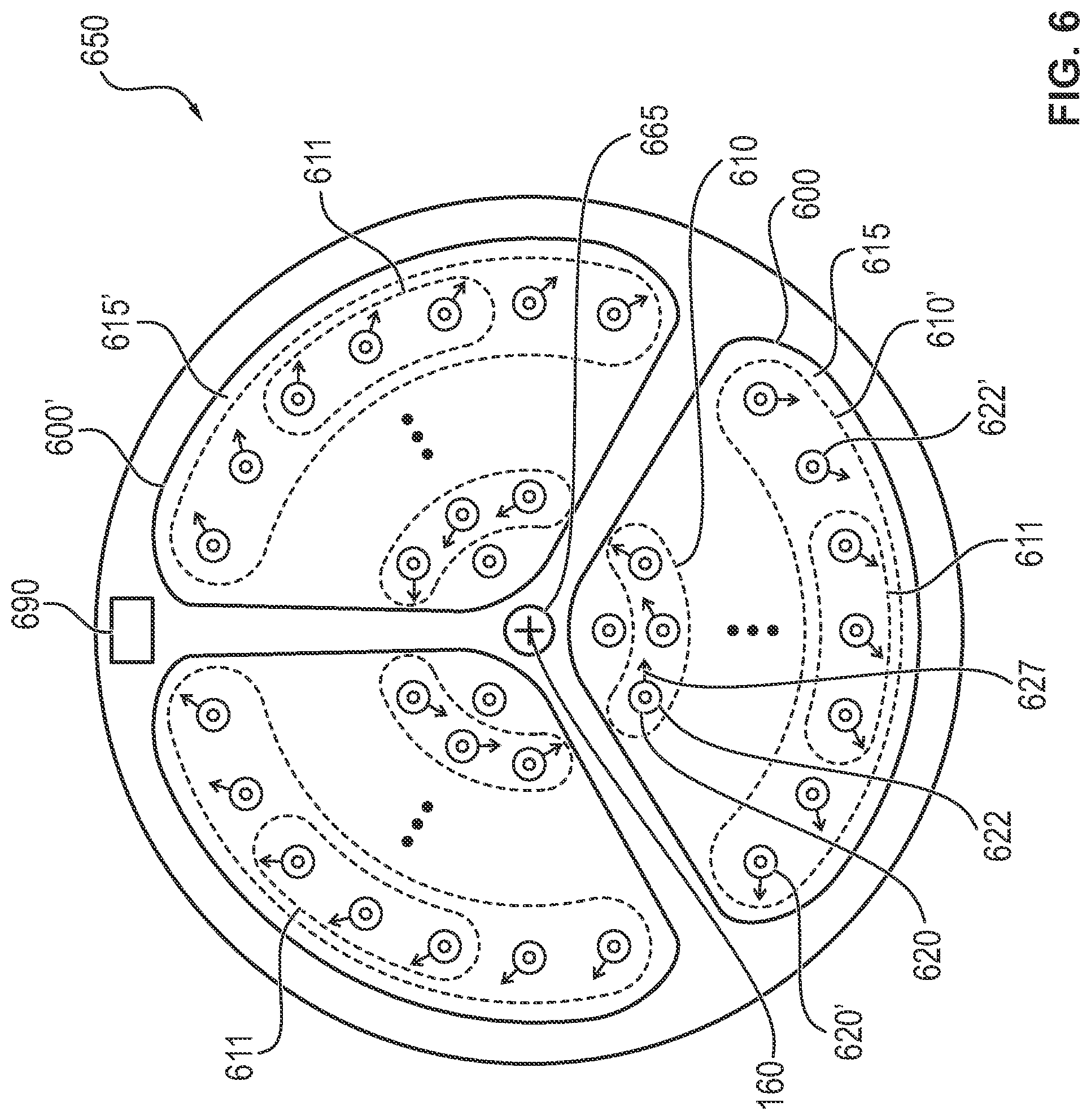 Patent US11781717 Figure 4 – Lighting unit and luminaire with skewed LED optics pairs