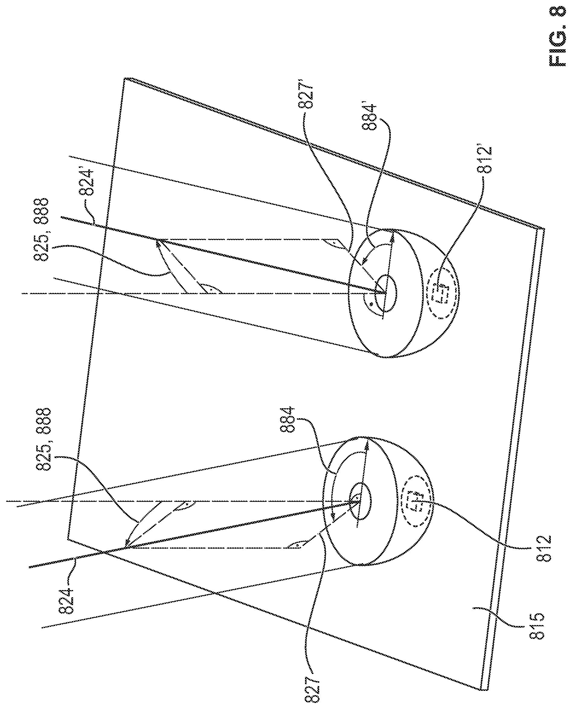 Patent US11781717 Figure 6 – Lighting unit and luminaire with skewed LED optics pairs