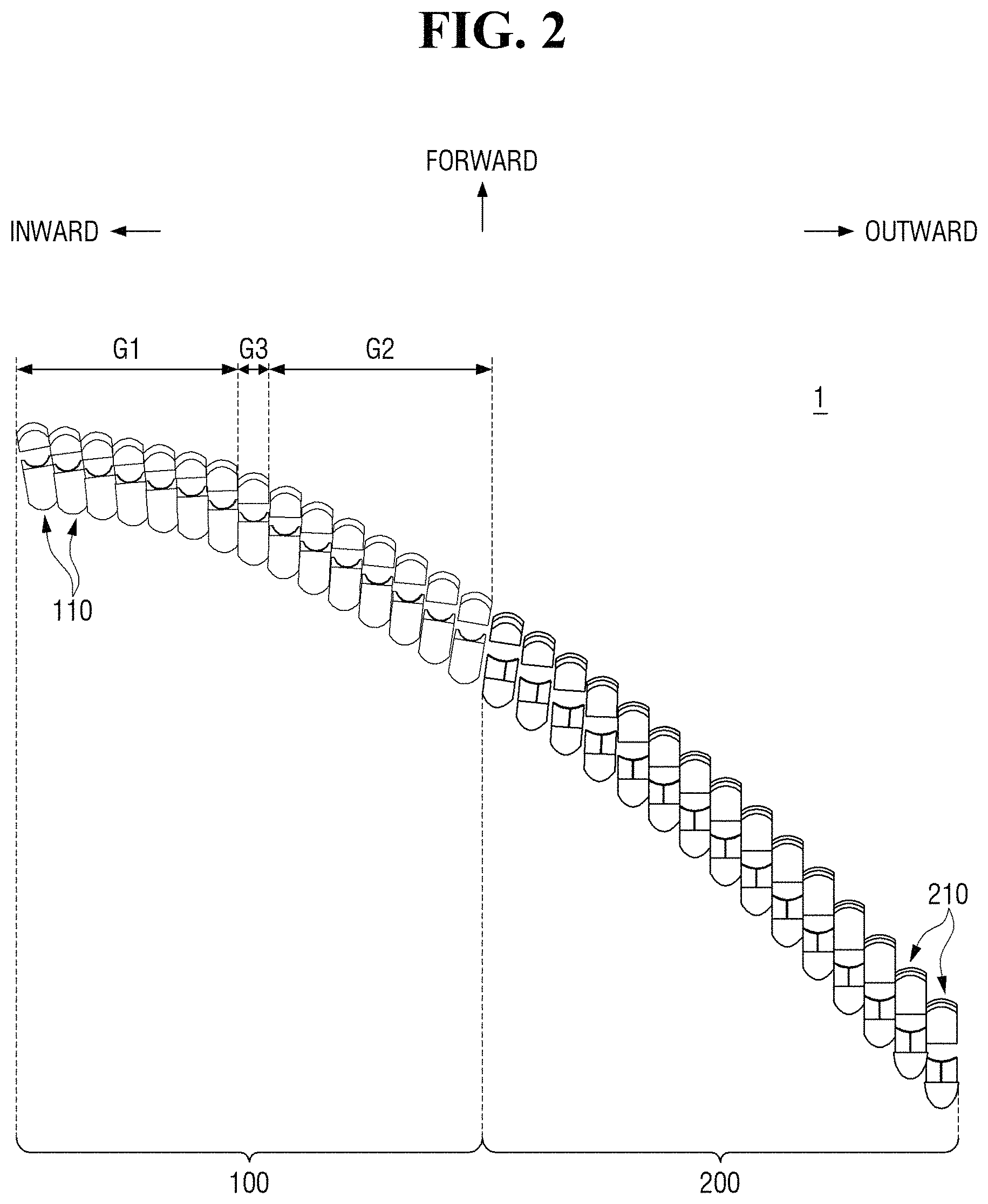 Patent US11781719 Figure 2 – Vehicle lamp