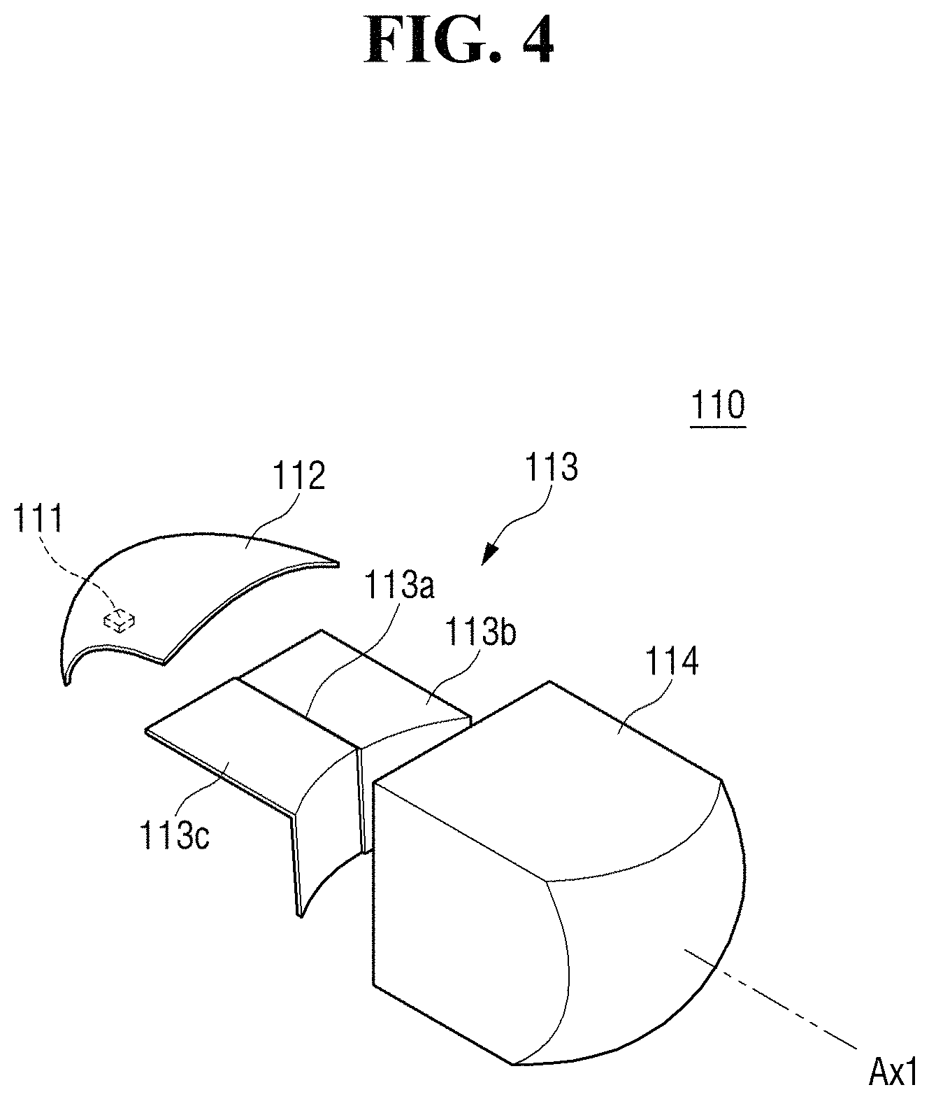 Patent US11781719 Figure 4 – Vehicle lamp