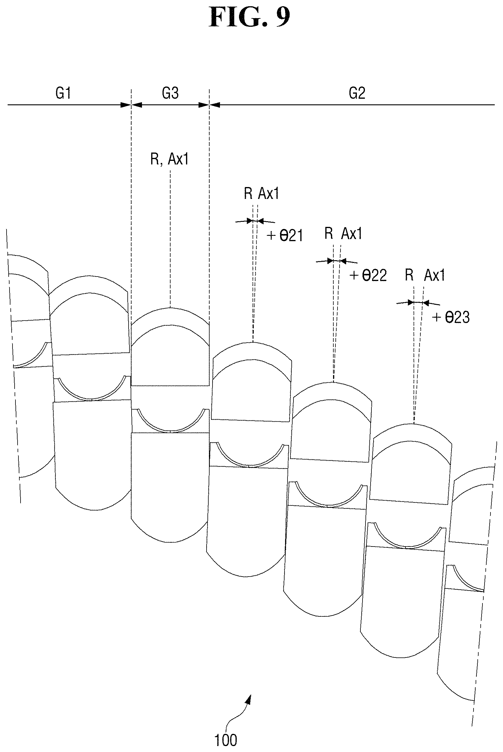 Patent US11781719 Figure 9 – Vehicle lamp