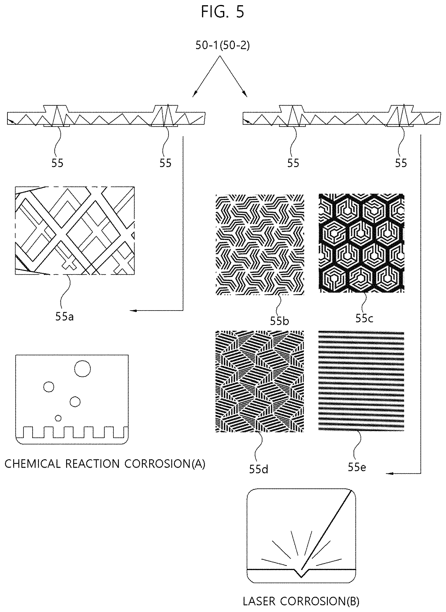 Patent US11781720 Figure 5 – Black image type hidden light lamp and vehicle having the same