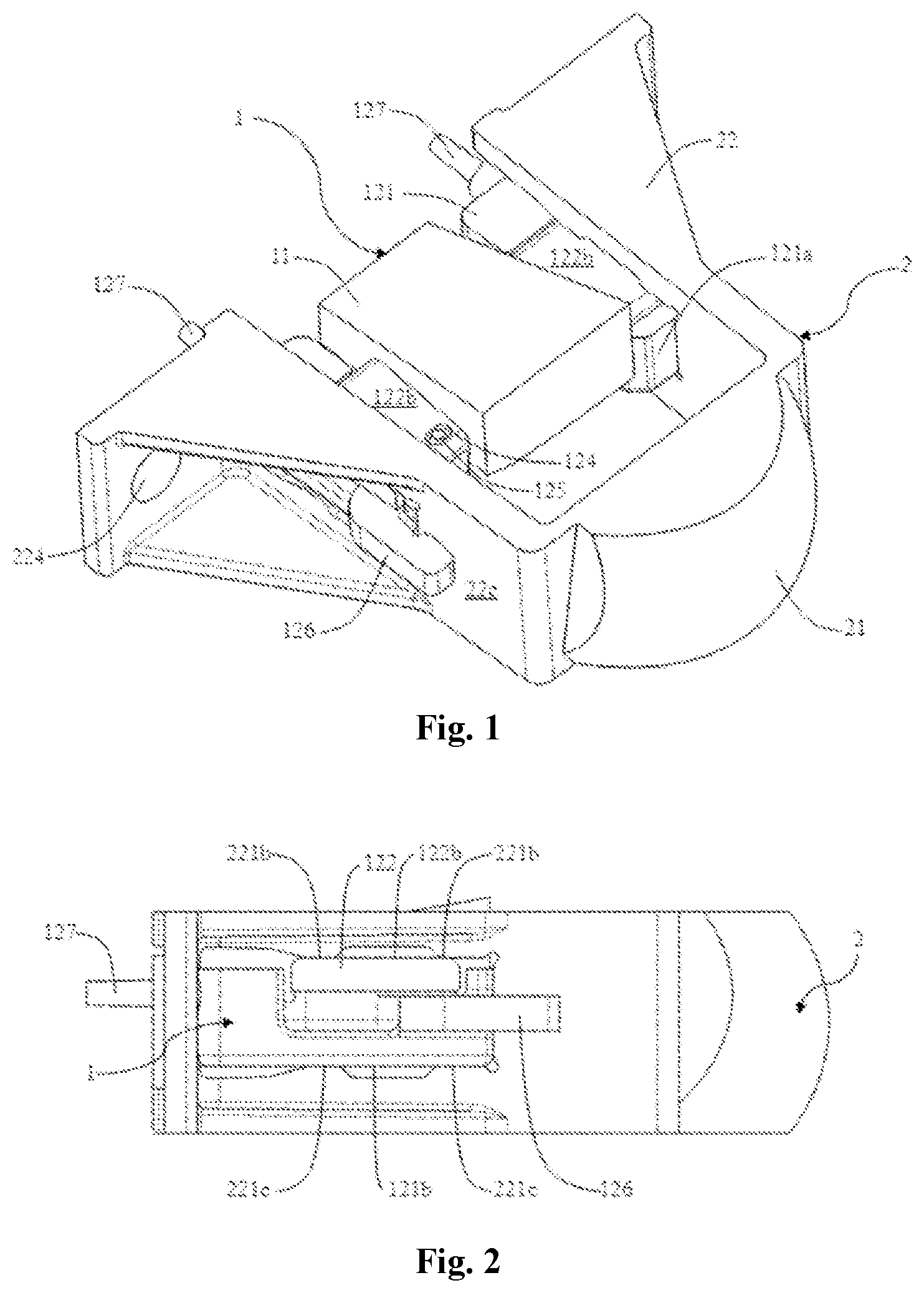Patent US11781721 — Vehicle lamp optical element assembly, vehicle lamp and automobile — Figure 1