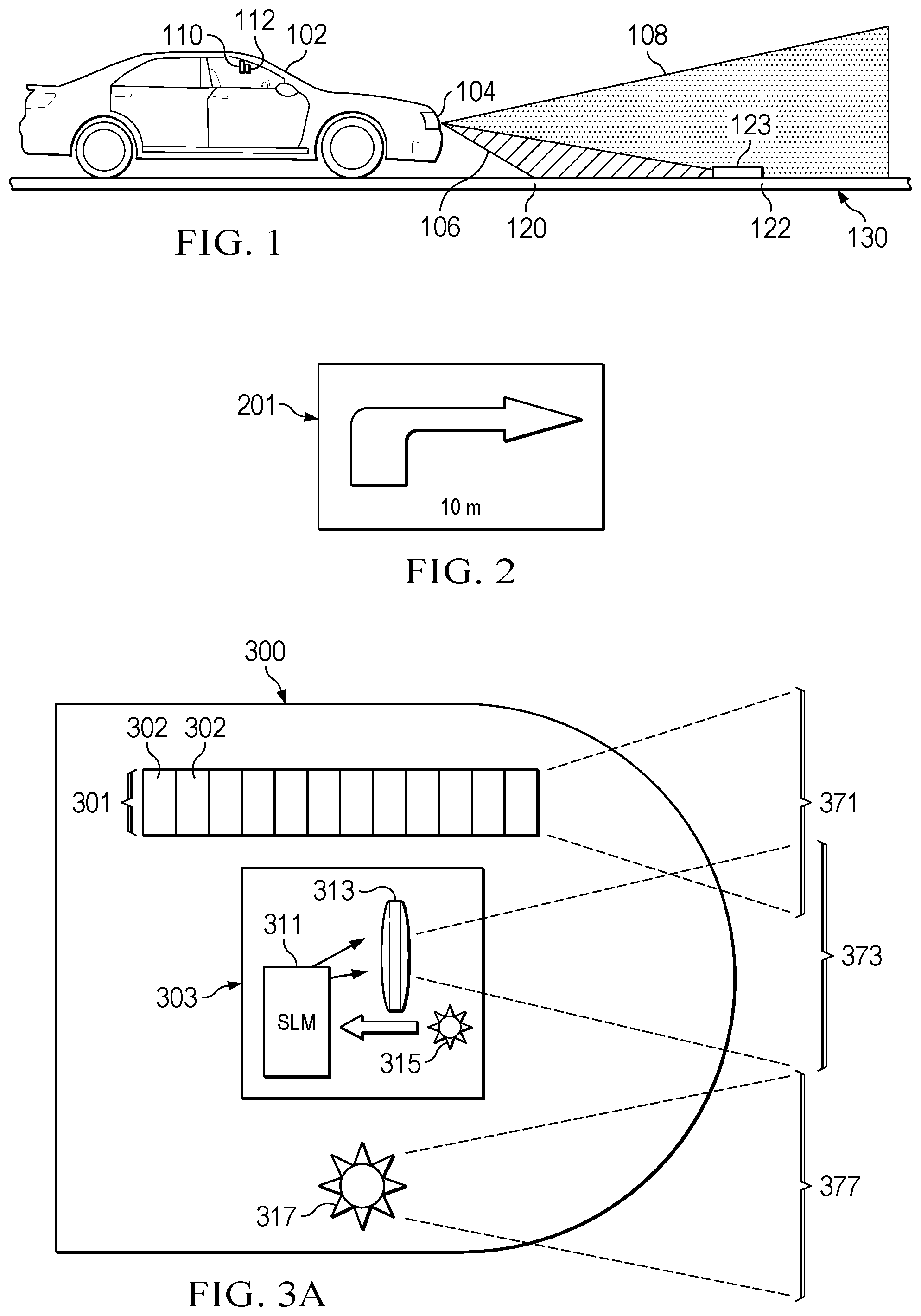 Patent US11781723 Figure 1 – Adaptive light source with spatial light modulator